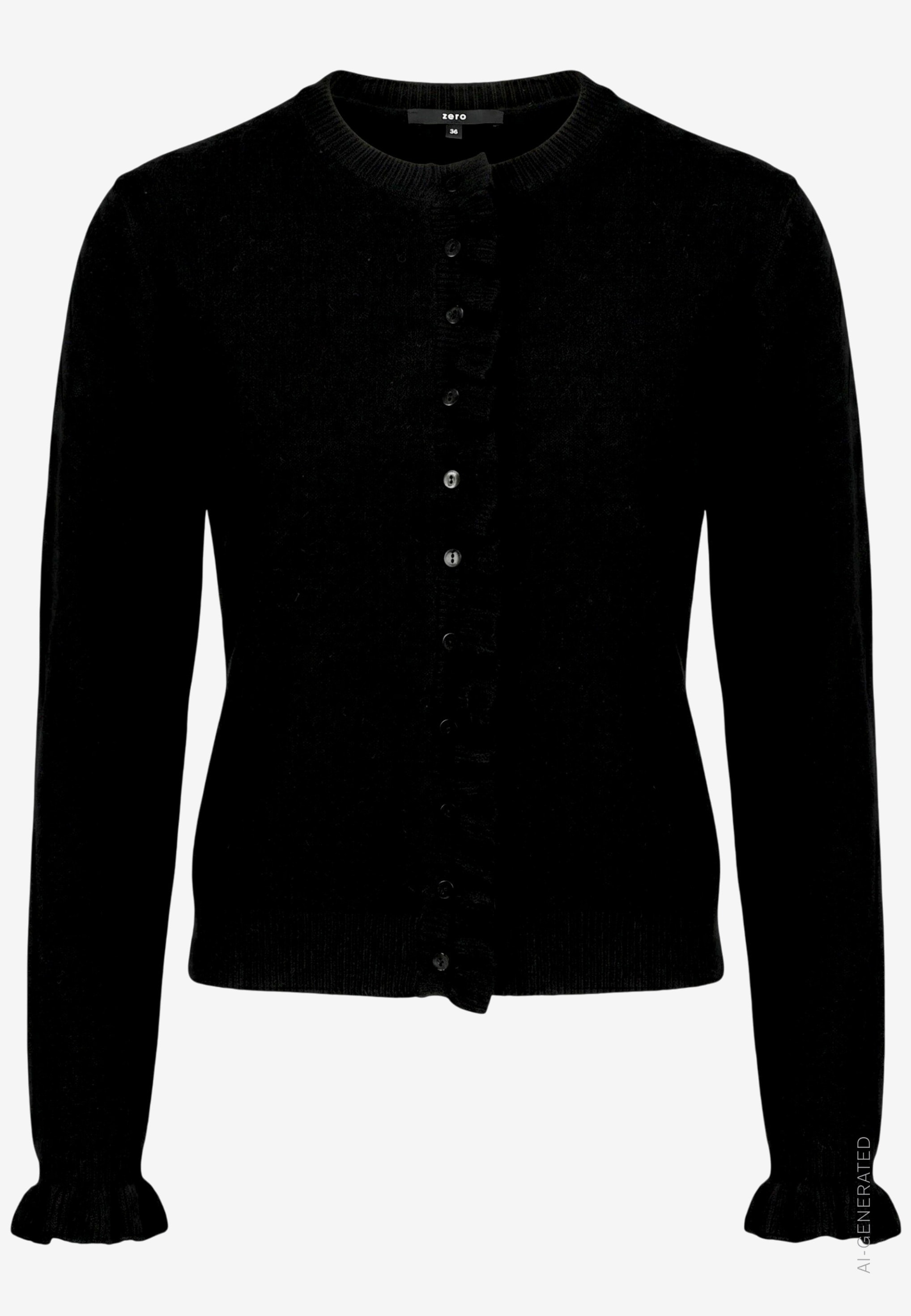Zero Cardigan Strickjacke mit Rüschen