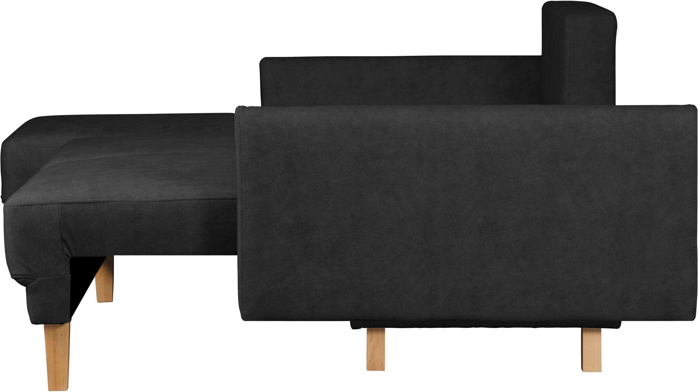 Home affaire Ecksofa »TRIPLO optionale Schlafsofa mit Bettkasten, Maße B/T/H: 234/164/89 cm«, L-Form wahlweise mit Bettfunktion - Liegefläche 132x210 cm