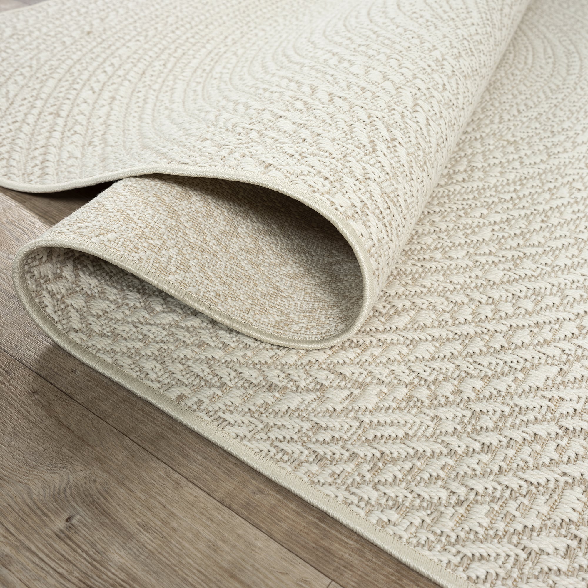 the carpet Teppich »Kansas«, rechteckig, 1 mm Höhe, moderner robuster In und Outdoor Teppich Jute Look