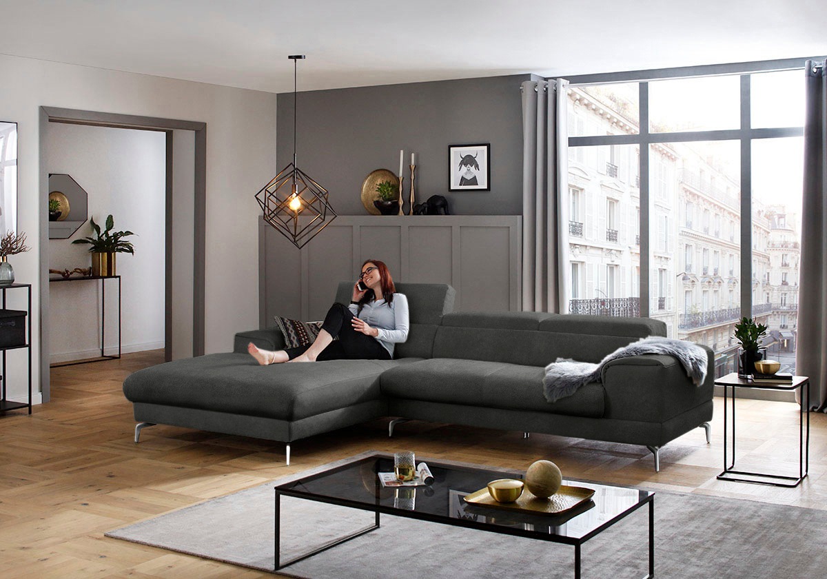 W.SCHILLIG Ecksofa »piedroo, Designsofa mit tollem Sitzkomfort, bequem und günstig online kaufen