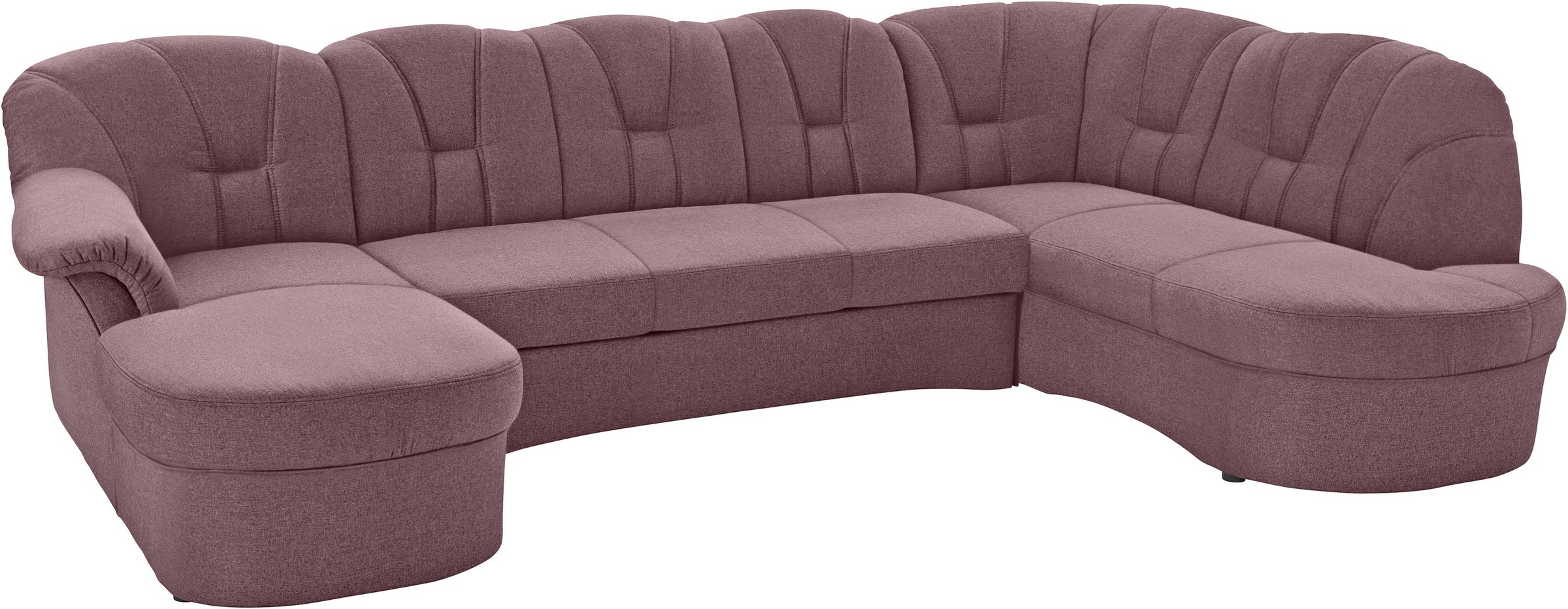 DOMO collection Wohnlandschaft »Papenburg U-Form«, in großer Farbvielfalt, wahlweise Bettfunktion, frei im Raum stellbar