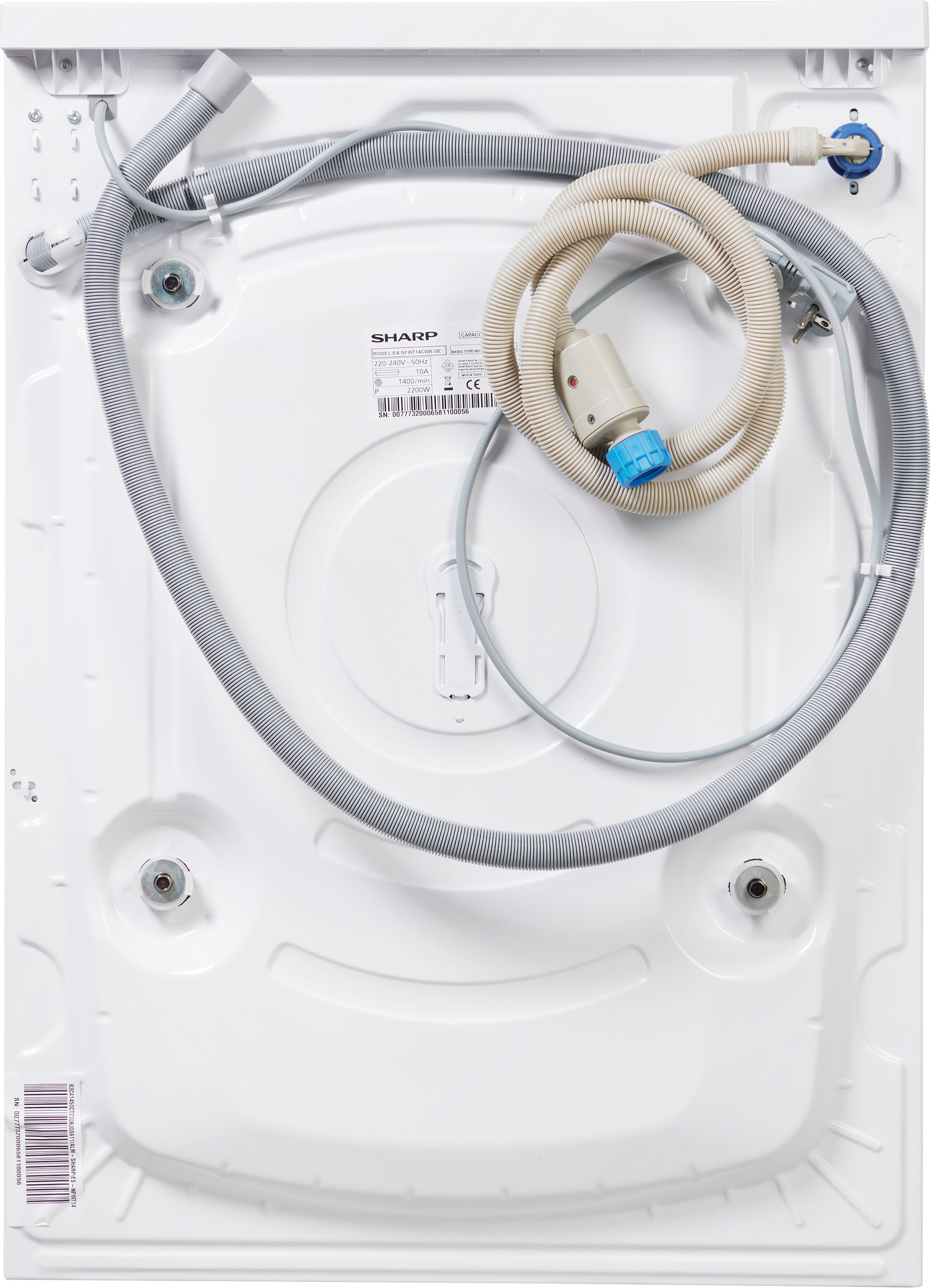 Sharp Waschmaschine »ES-NFW714CWA-DE«, 7 kg, 1400 U/min