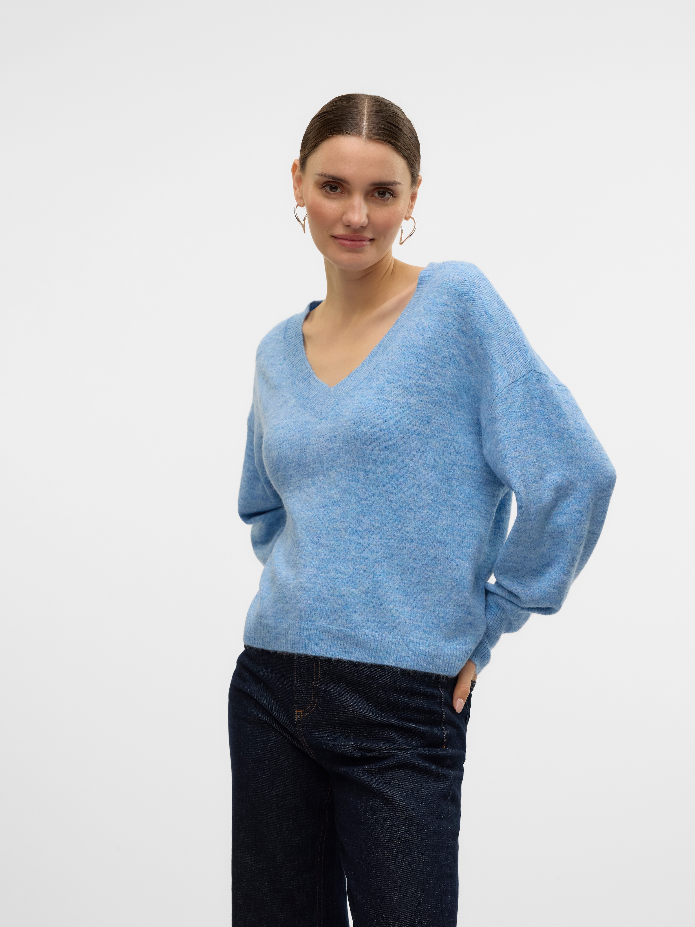 Vero Moda V-Ausschnitt-Pullover »VMJUPITER LS V-NECK PULLOVER BF«