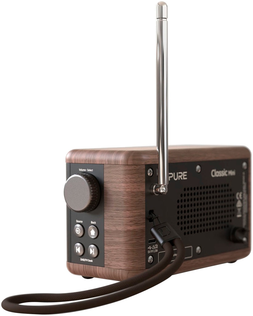 Pure Digitalradio (DAB+) »Classic Mini«, (Bluetooth Digitalradio (DAB+)-UKW mit RDS 5 W)
