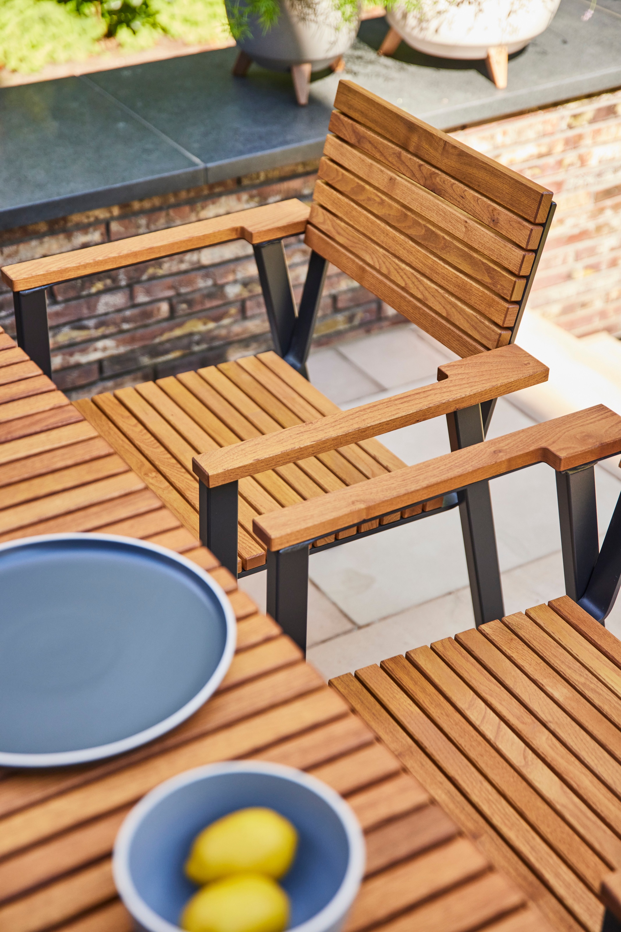 Siena Garden Gartenstuhl »»Bozen« Aluminium mit Robinienholz«, 100% FSC, stapelbar