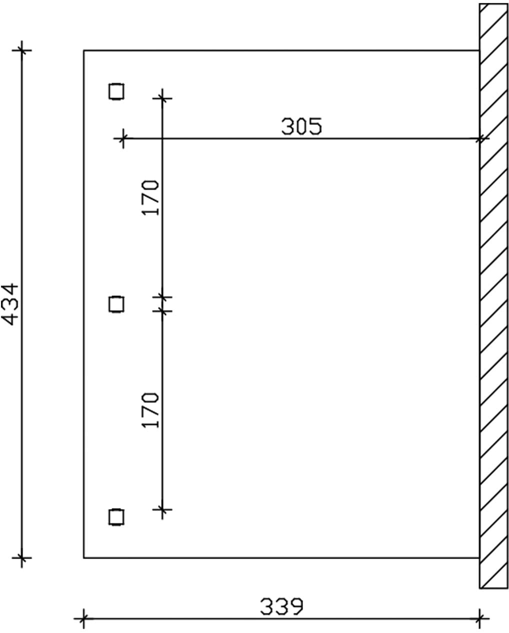 Skanholz Terrassendach »Venezia« Leimholz