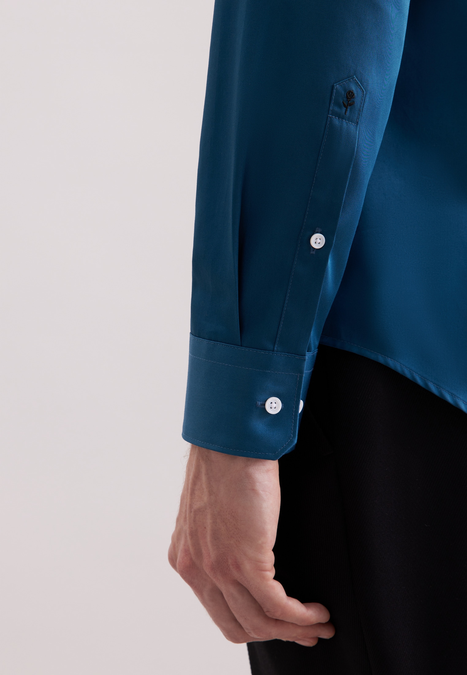 seidensticker Businesshemd »Schwarze Rose« Slim 1/1 Kentkragen Uni