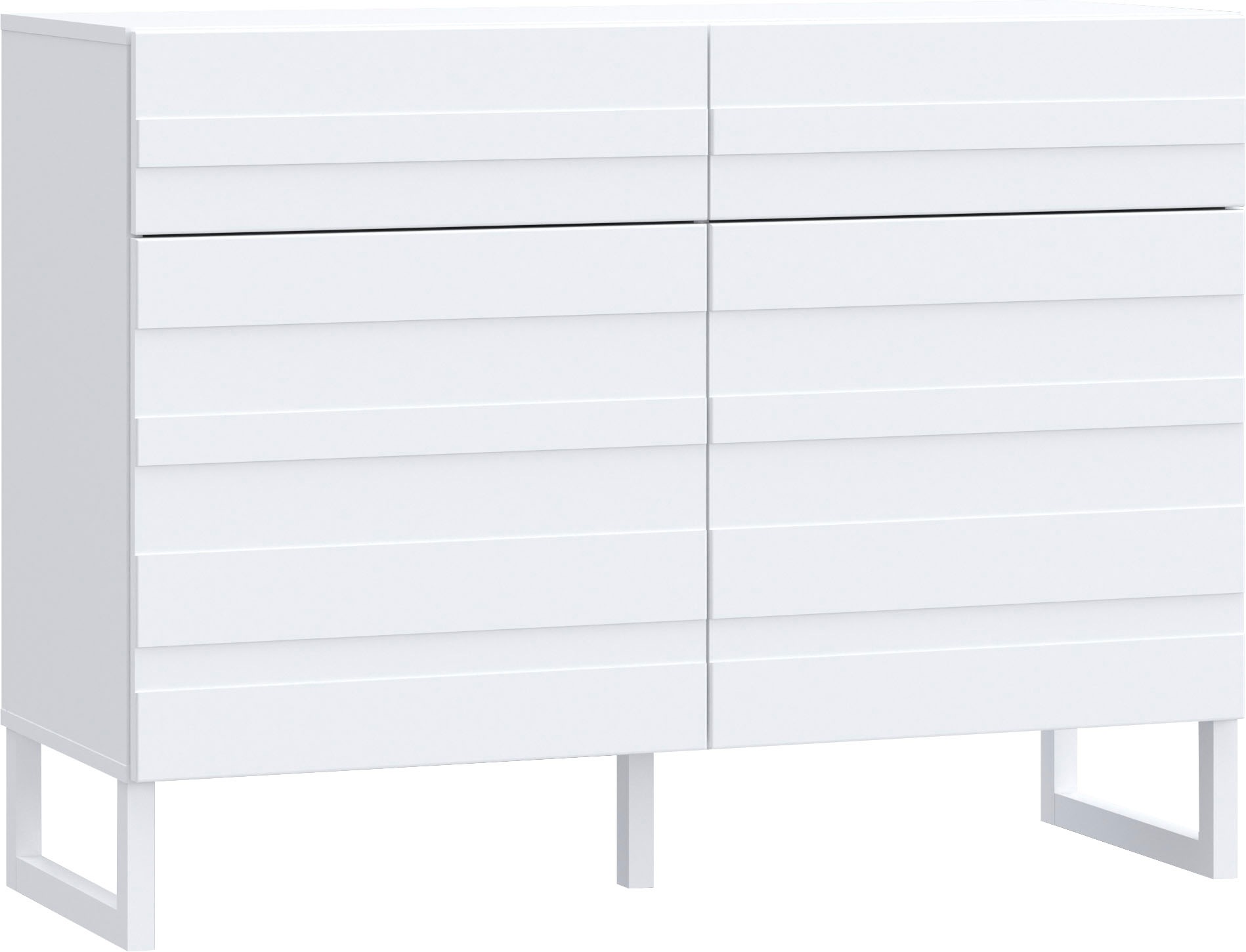 Sideboard, Weiß B/H/T: 109,9 cm x 82,4 cm x 41,6 cm