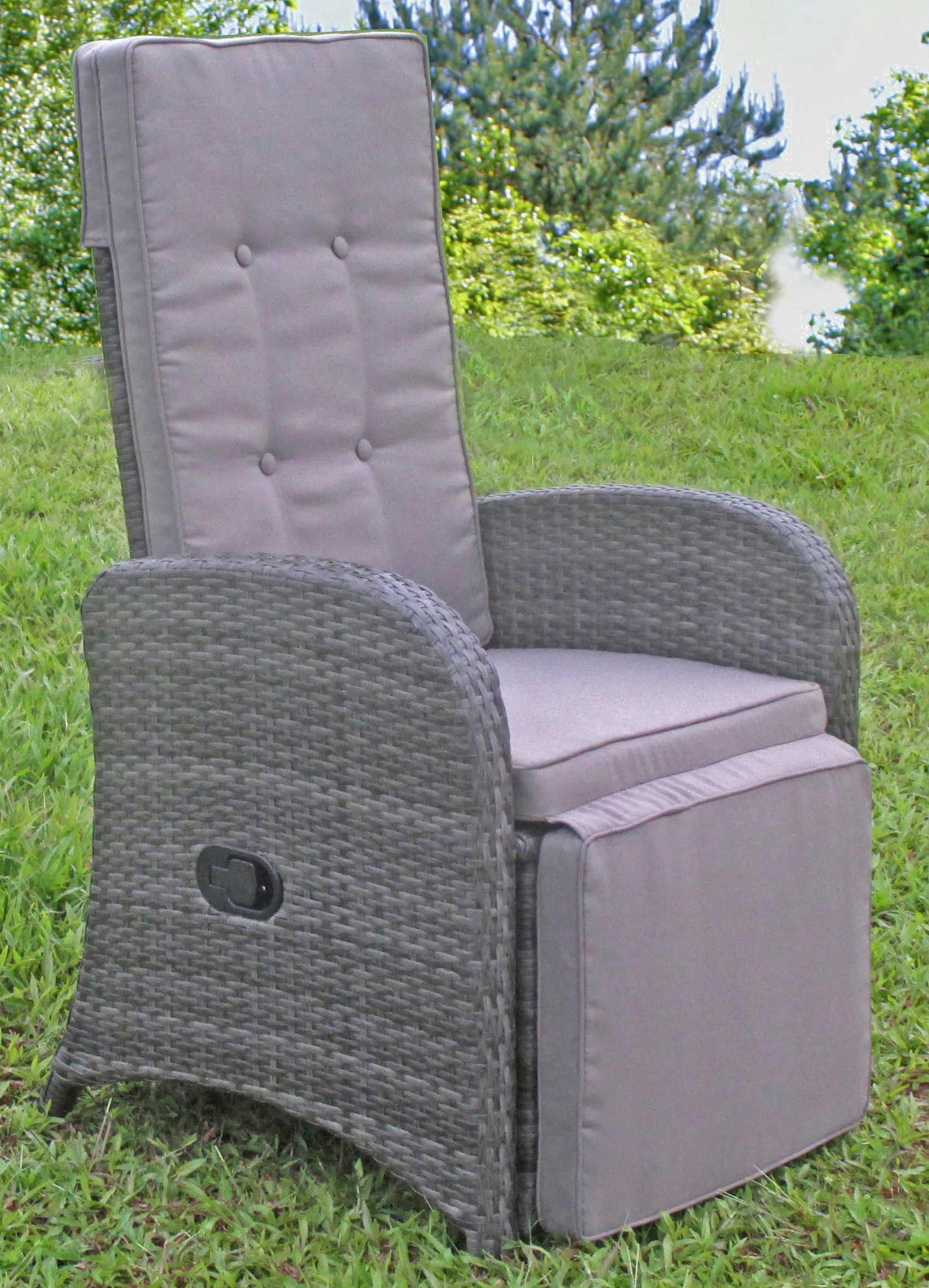 Garden Pleasure Loungesessel »SALERNO« Set, 2 Stk. tlg. Polyrattan, verstel günstig online kaufen