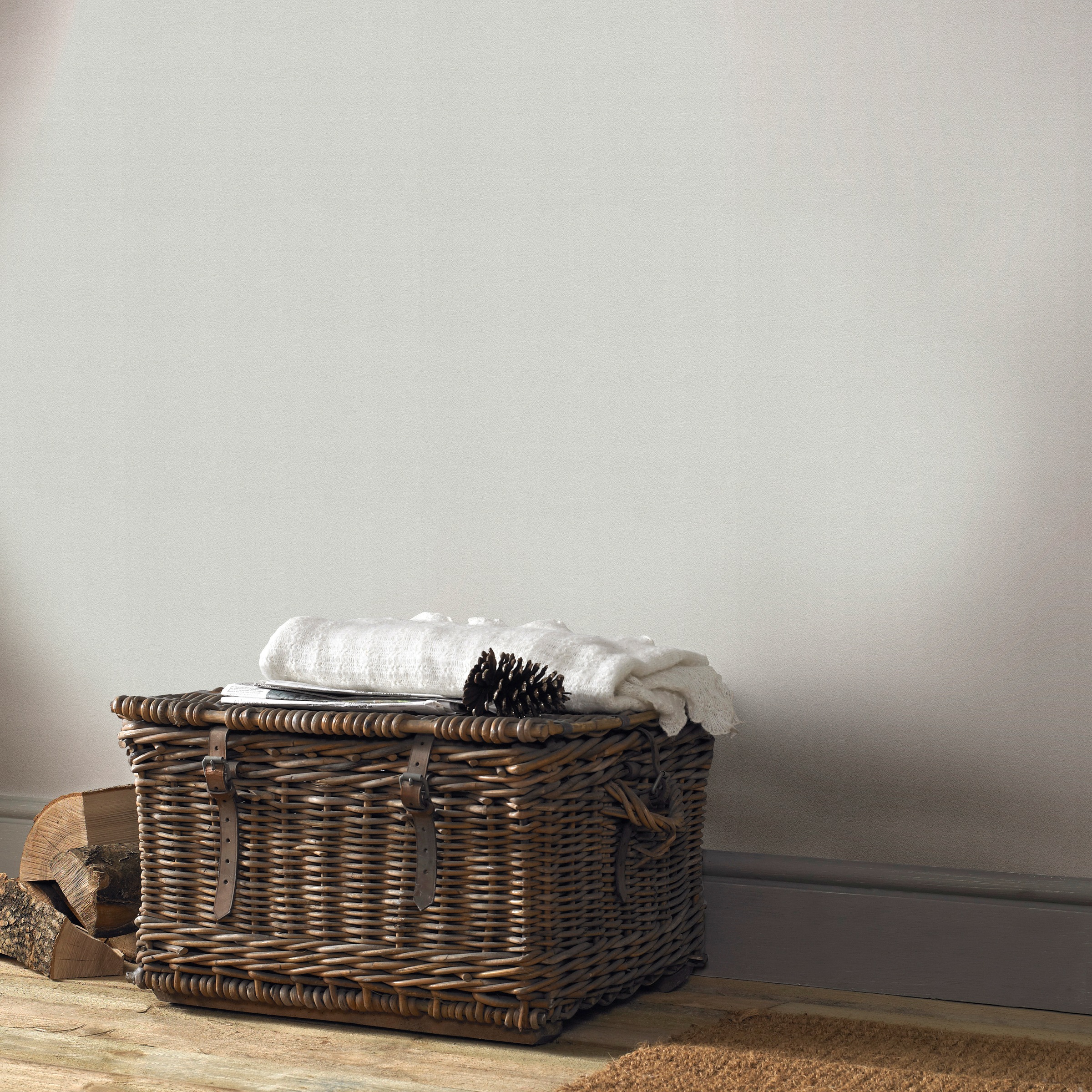 WOW Vliestapete »Gewebe«, Grau - 10m x 52cm