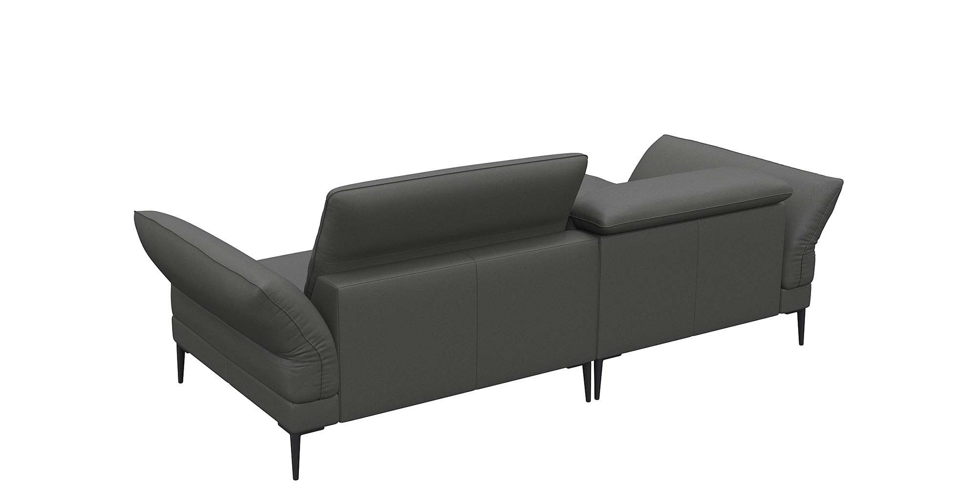 FLEXLUX Ecksofa »Salino, Funktionssofa mit Recamiere, Relaxsofa, Ecksofa«, Sofa mit Arm- und Kopfteil-Verstellungen, Kaltschaum & Stahl-Wellen