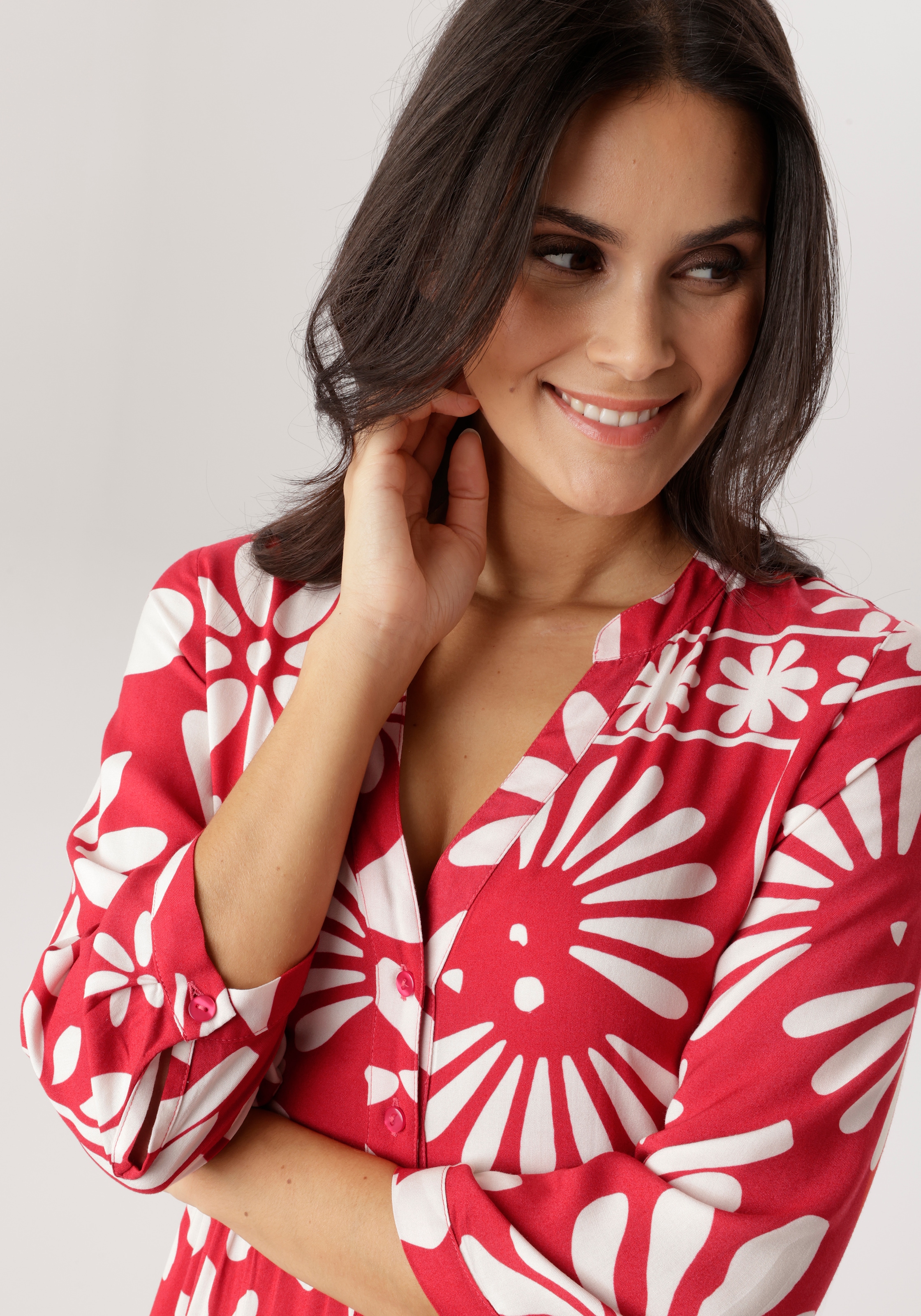 Aniston SELECTED Maxikleid mit fantasievoller Blütenmusterung - NEUE KOLLEKTION