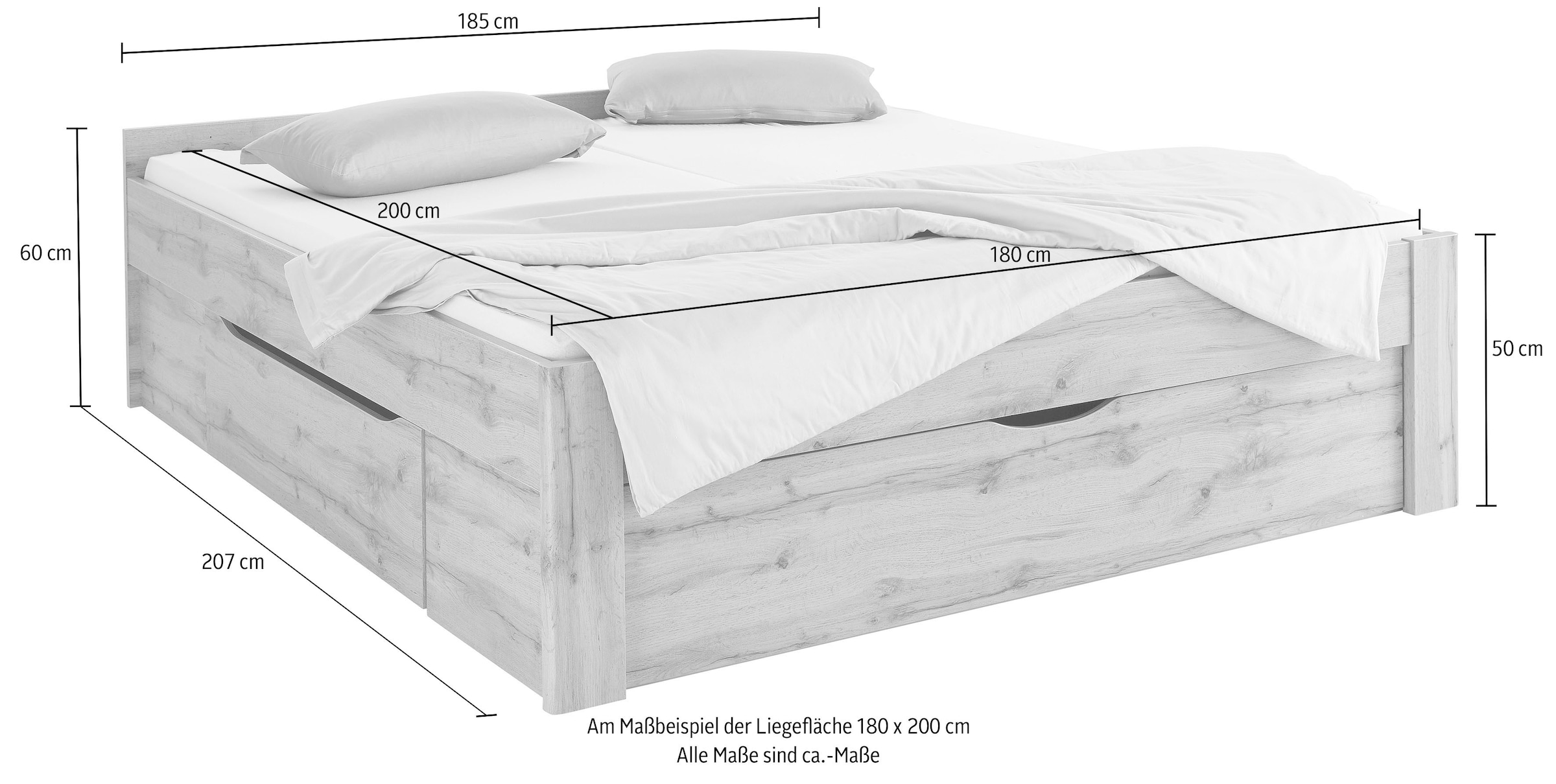 4. Bild von rauch Bett »Scala«, mit Schubkästen in 3 Varianten