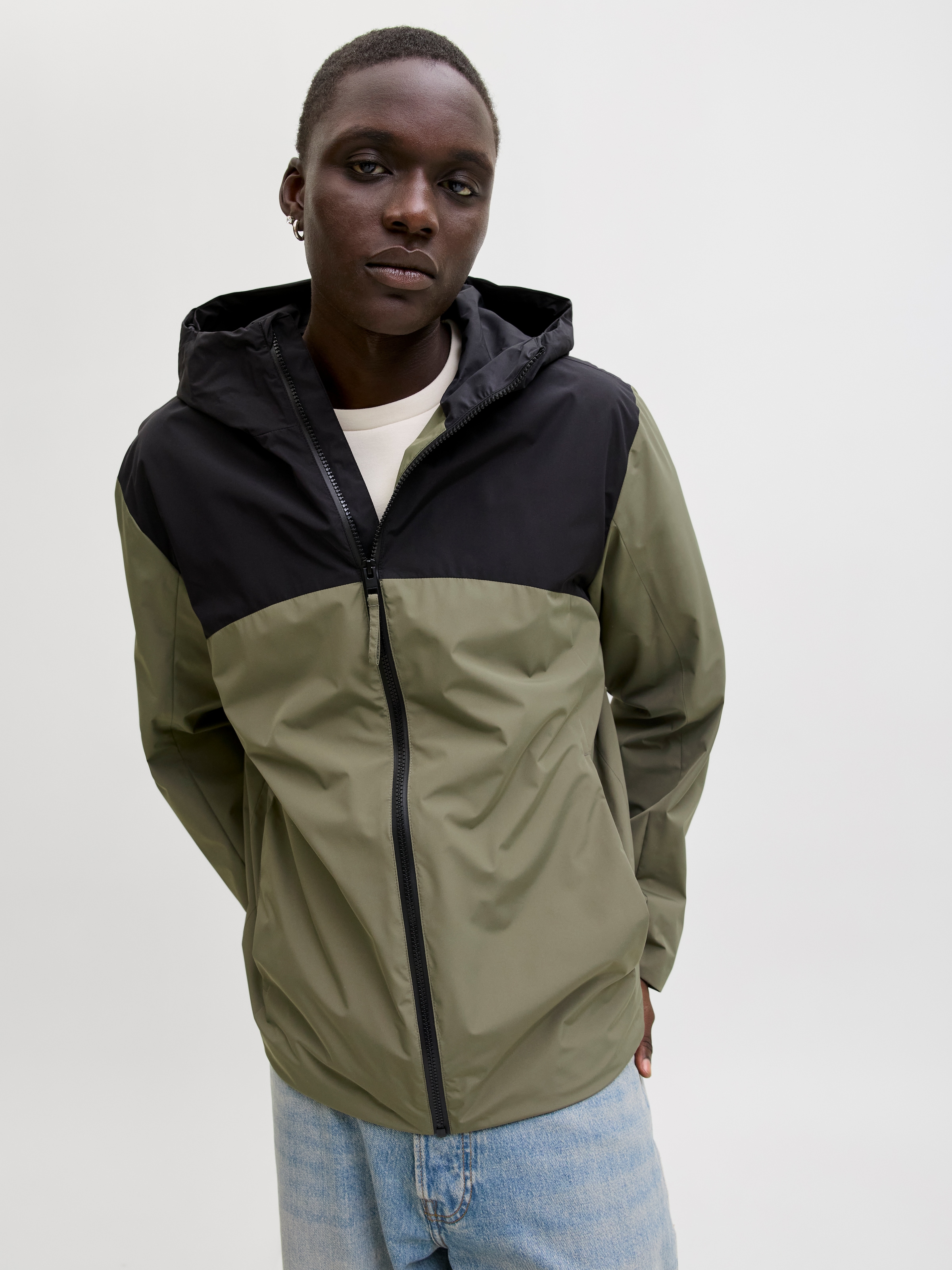 Jack & Jones Kurzjacke »JJESOHO LIGHT JACKET SN« mit Kapuze mit Kapuze