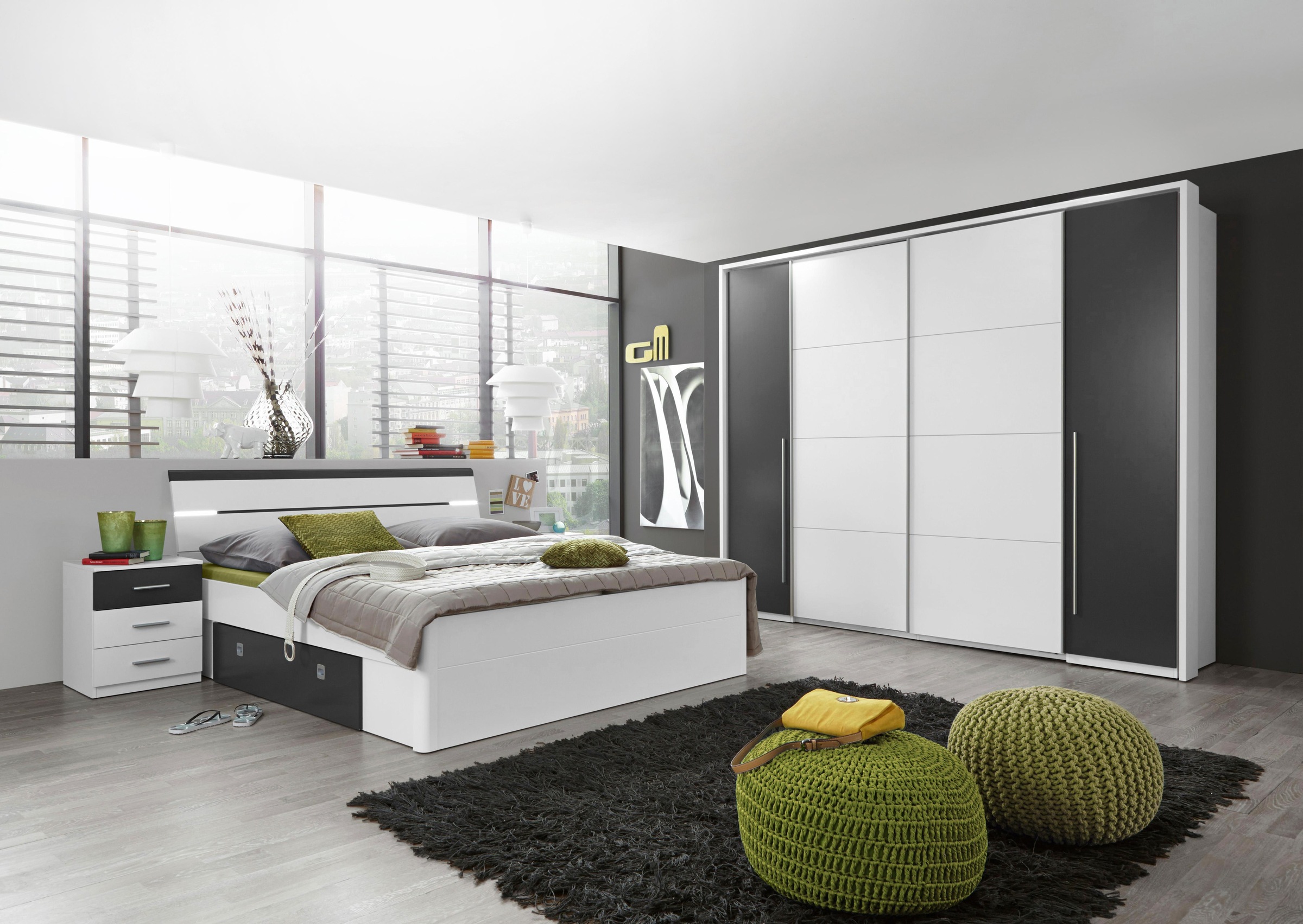 Schlafkontor Stauraumbett »Mars Bettanlage inklusive Bettschubkästen und Na günstig online kaufen