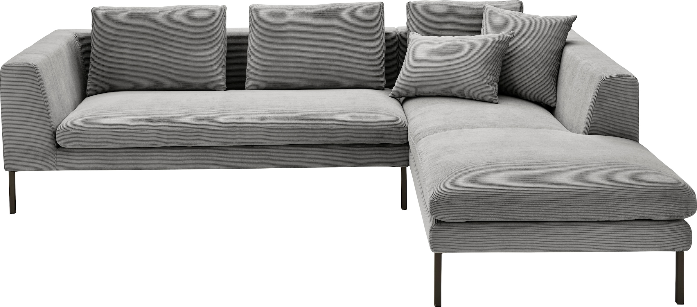 3C Candy Ecksofa »Marango Designsofa mit tollem Sitzkomfort, hoher Fuß, L-F günstig online kaufen