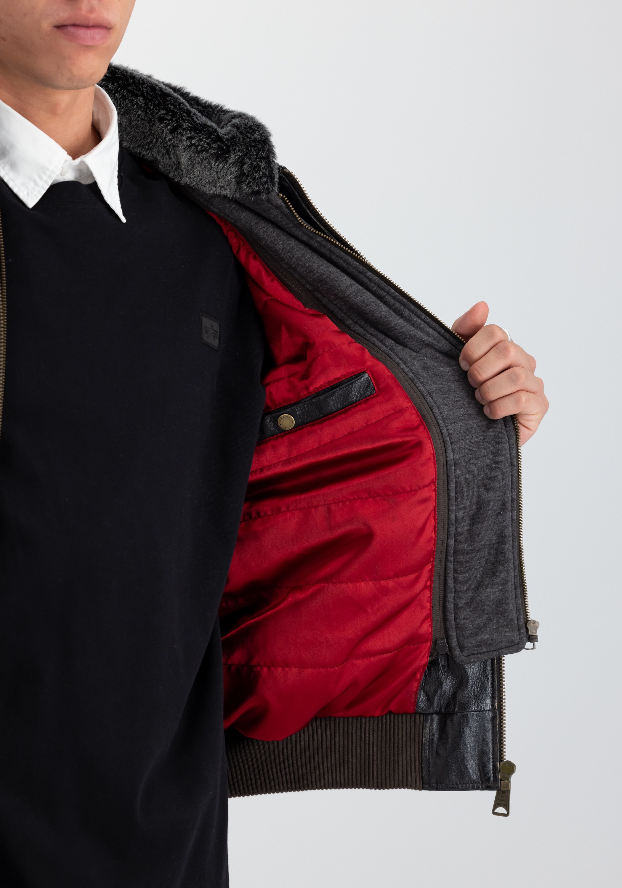 Alpha Industries Lederjacke »Alpha Industries Men - Leather & Vegan Jackets«