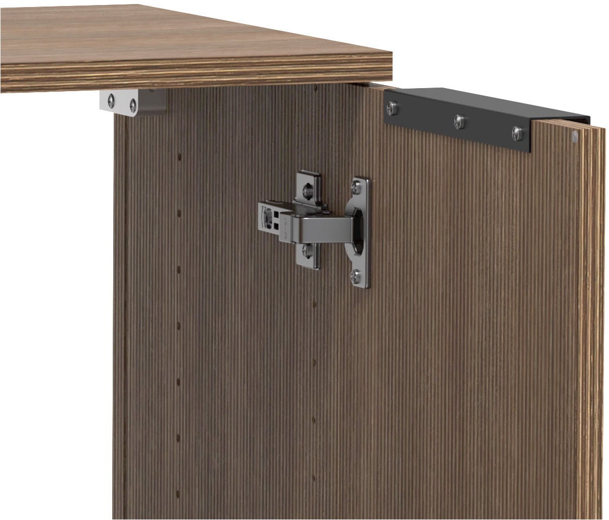 welltime Badmöbel-Set »Welltime, York Unterbecken-Set 2teilig, 60 cm, 2-türig«