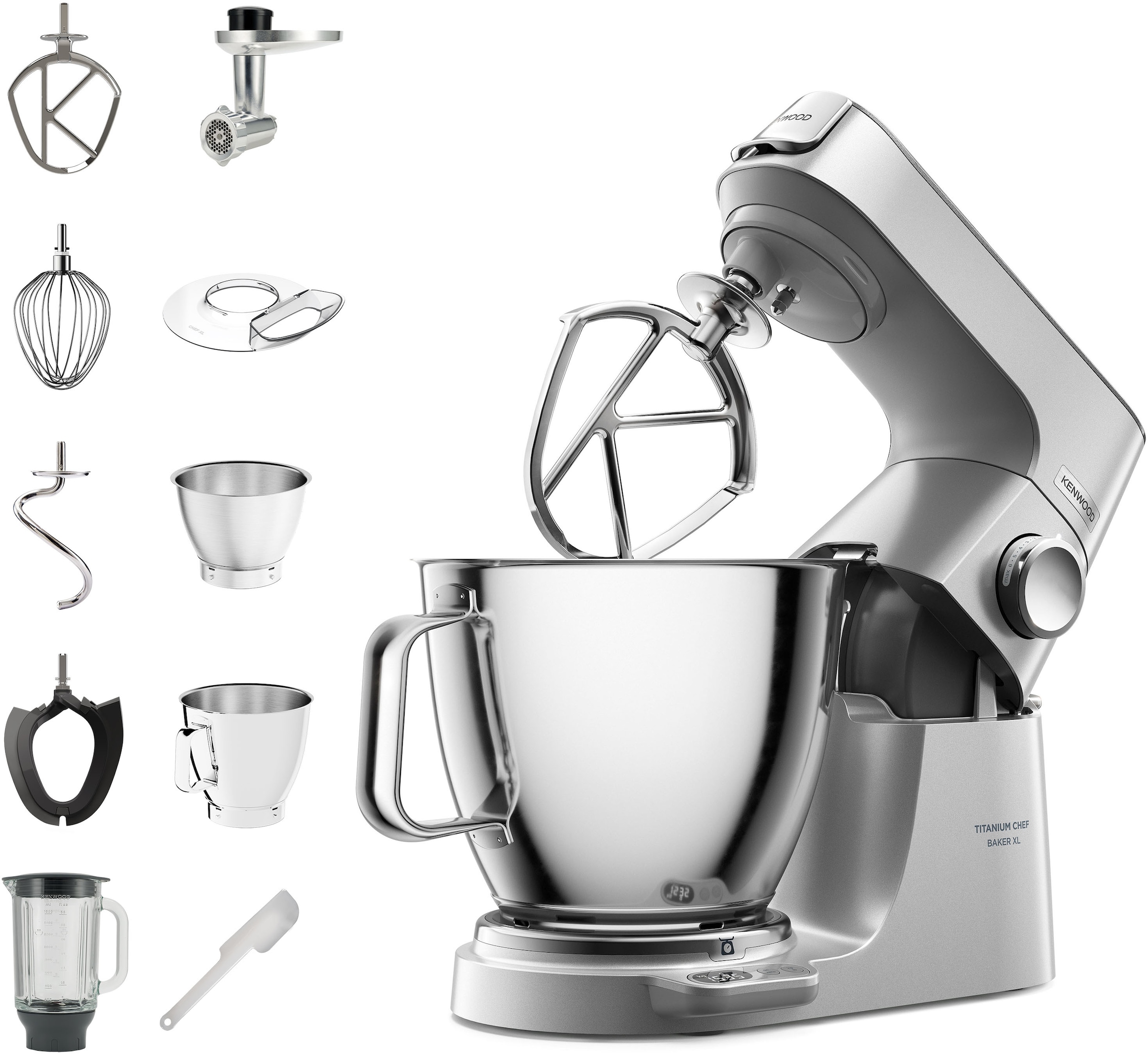 Küchenmaschine »Titanium Chef Baker XL KVL85.224SI i«, inkl. umfangreiches Zubehör,...