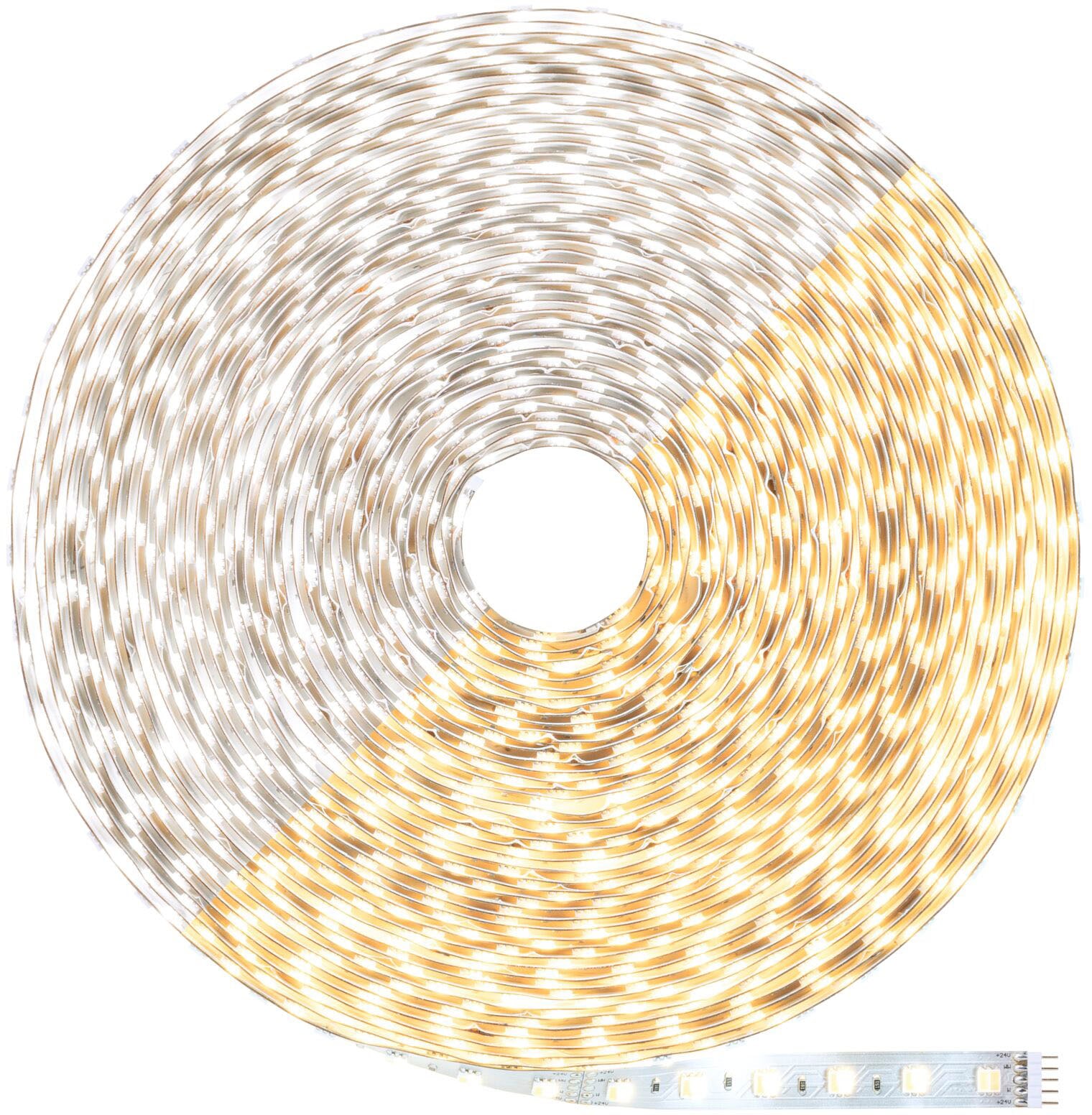 Paulmann LED-Streifen »MaxLED500 Einzelstripe, Adapterkabel 20m Tunable White 72W 550lm/m«, 1 St.-flammig, Tunable White 72W 550lm/m