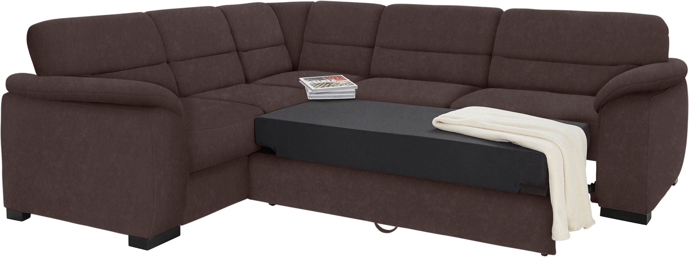 sit&more Ecksofa "Montego L-Form, B: 256cm" wahlweise mit Bettfunktion und günstig online kaufen