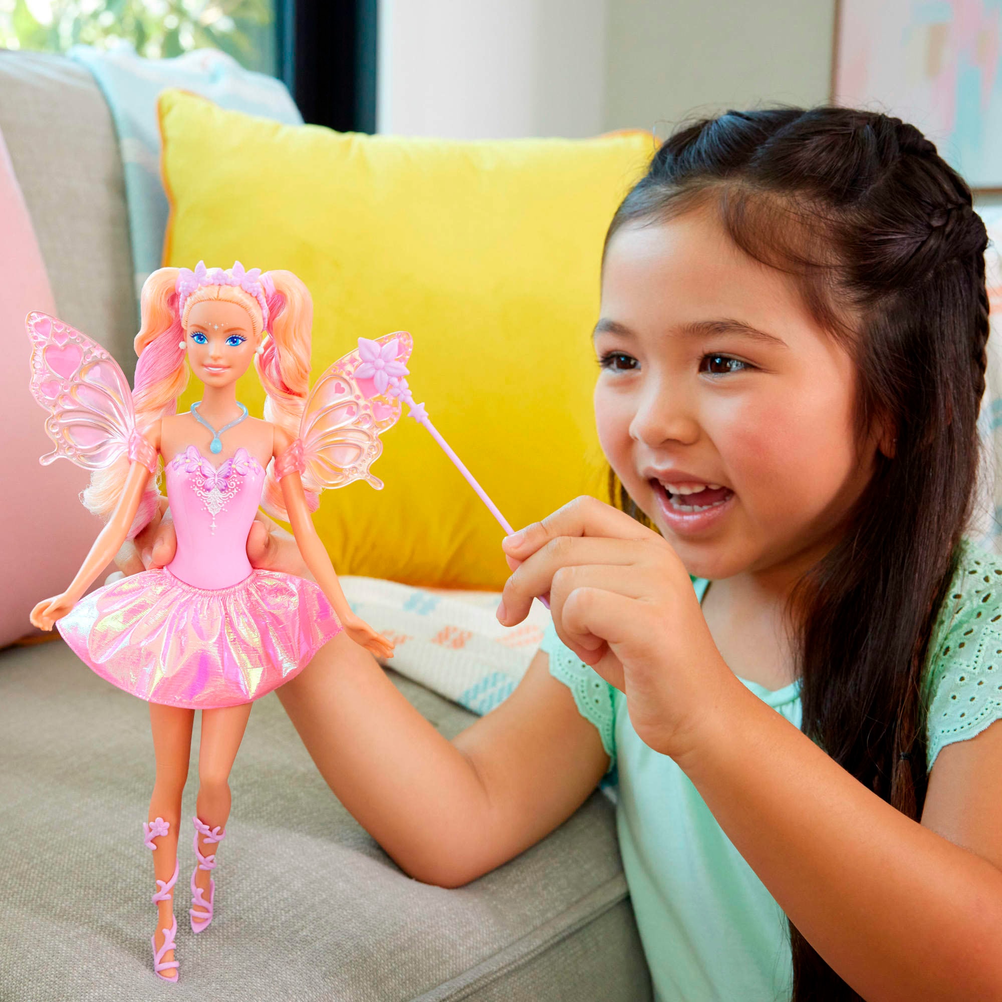 Barbie Anziehpuppe »Barbie Fee mit Farbwechseleffekt«