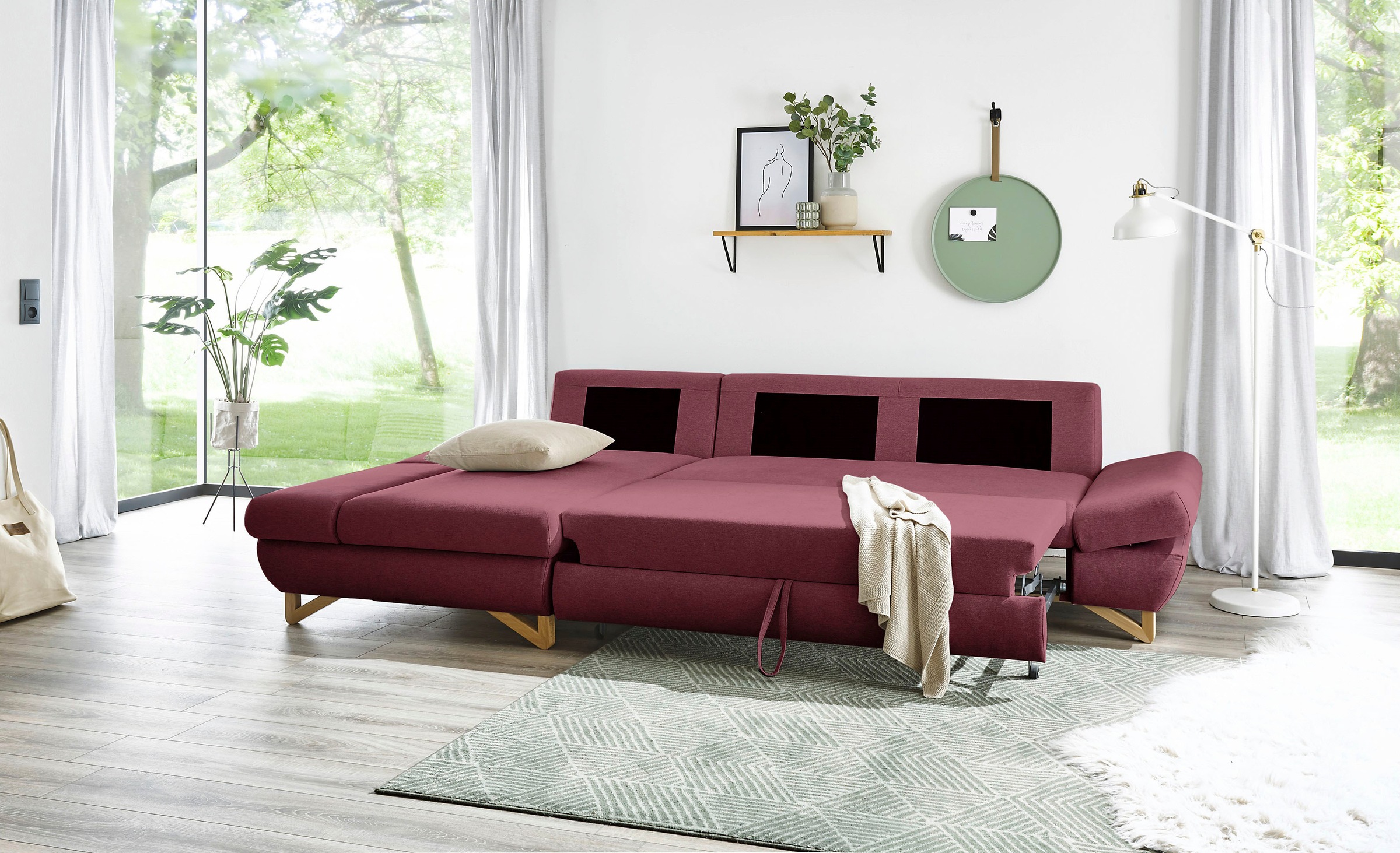 INOSIGN Schlafsofa »City/Giron«, komfortable Bettfunktion (Liegefläche 245 x 138 cm), sowie Bettkasten