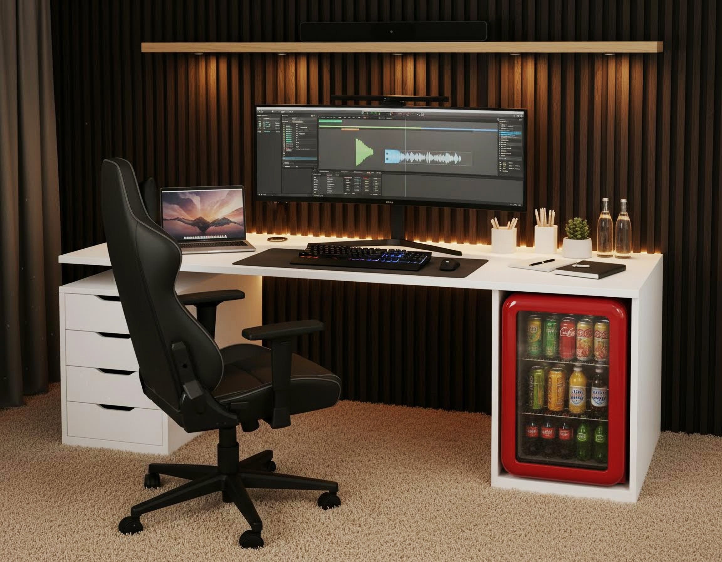 Hanseatic Getränkekühlschrank »HBC68ERRH« 68 cm hoch 44 cm breit