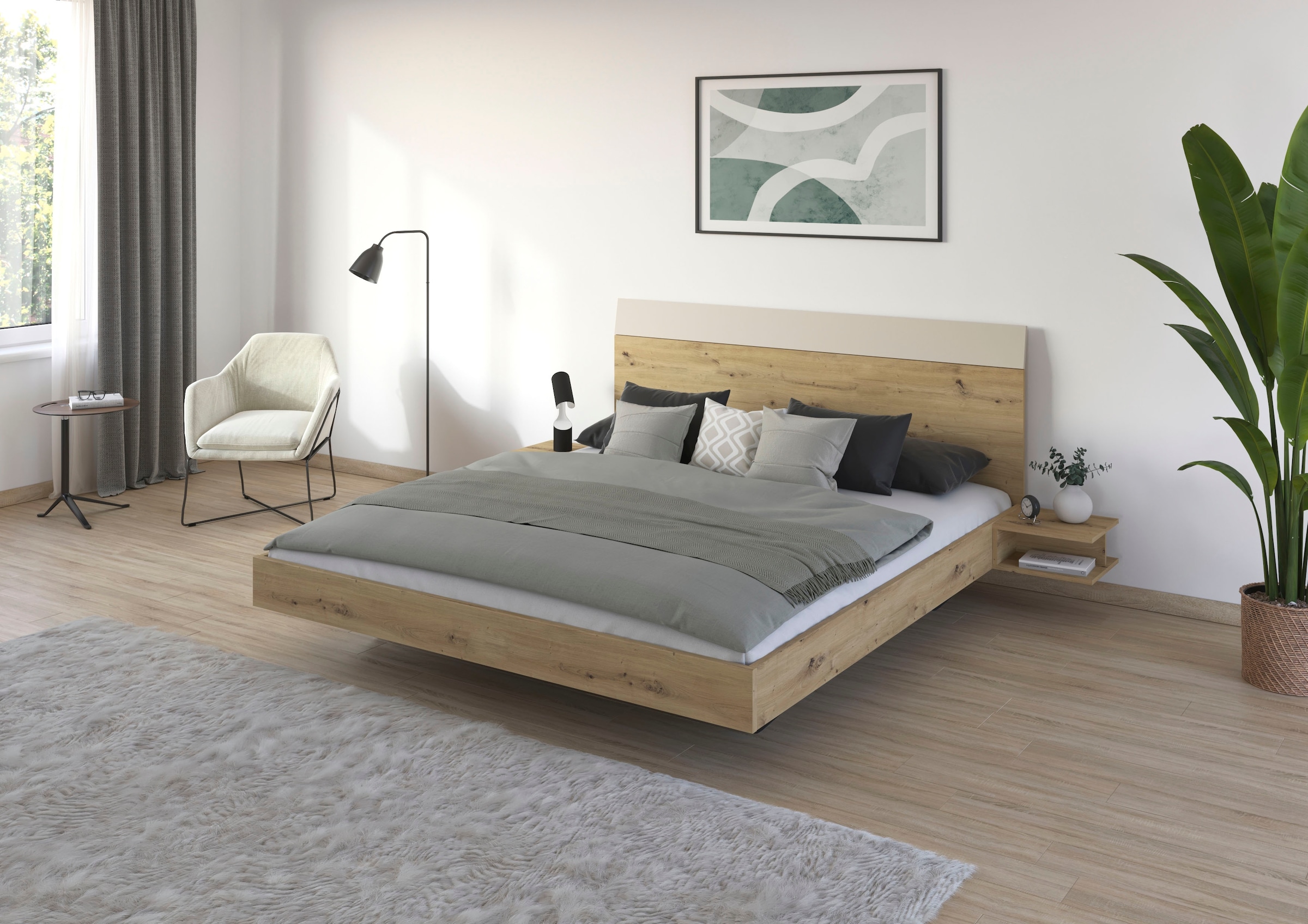 rauch Schlafzimmer-Set »Monza« mit Schwebetürenschrank Breite 218 cm, Bettanlage in 2 Breiten