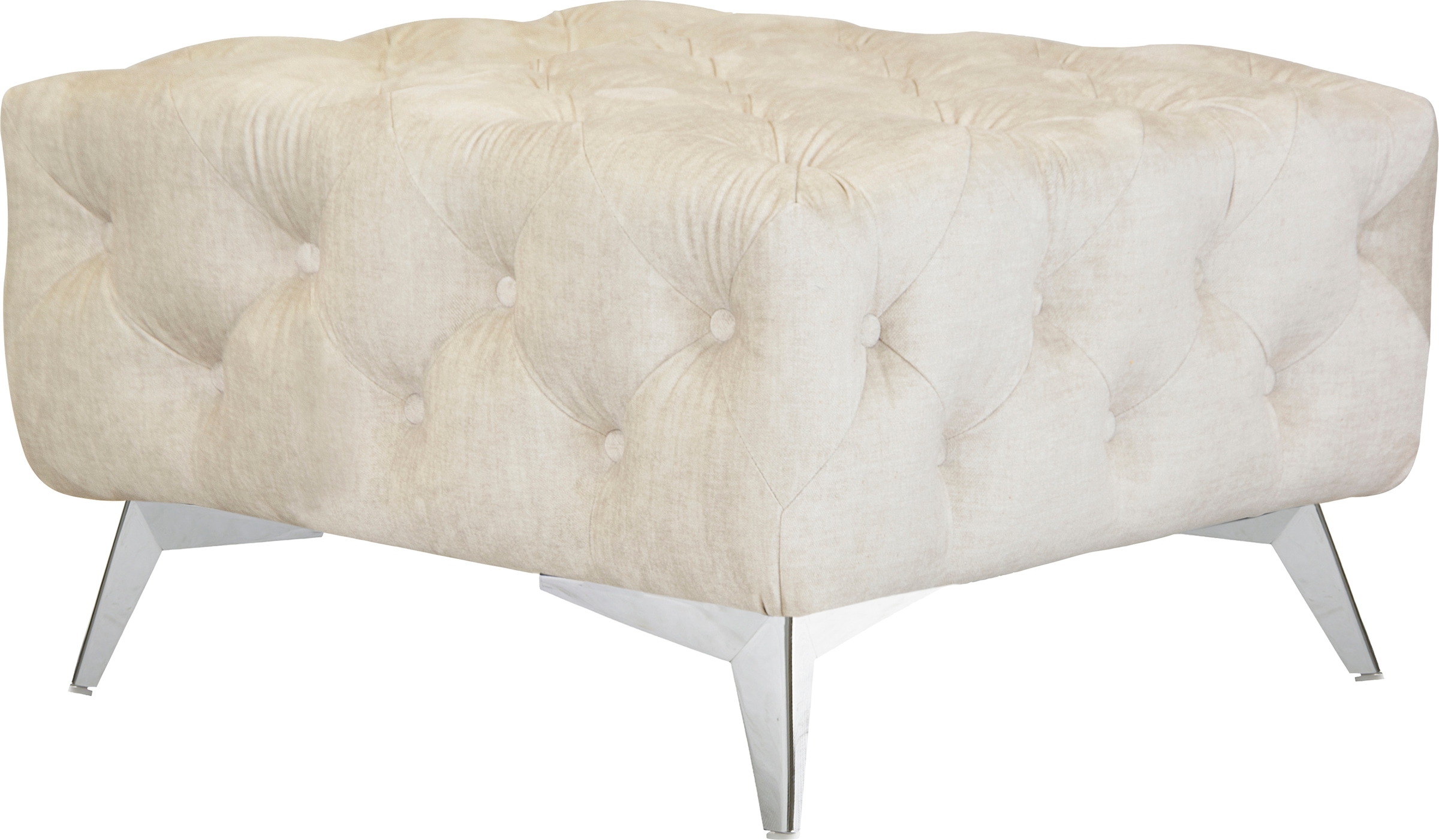 Home affaire Polsterhocker »Glynis« aufwändige Knopfheftung, moderne Cheste günstig online kaufen