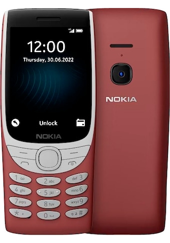 Handy »8210 4G«, rot, 7,11 cm/2,8 Zoll, 0,12 GB Speicherplatz, 0,3 MP Kamera