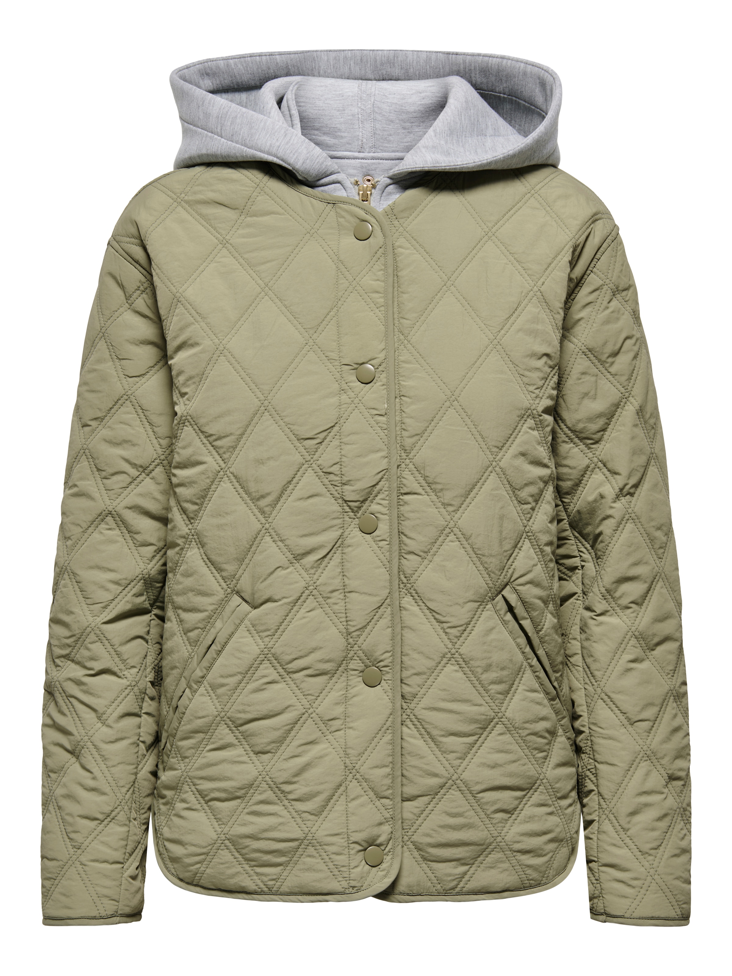 ONLY Steppjacke »ONLRISSO LIFE HOOD QUILT JACKET CC OTW« mit Kapuze mit abnehmbarer Kapuze