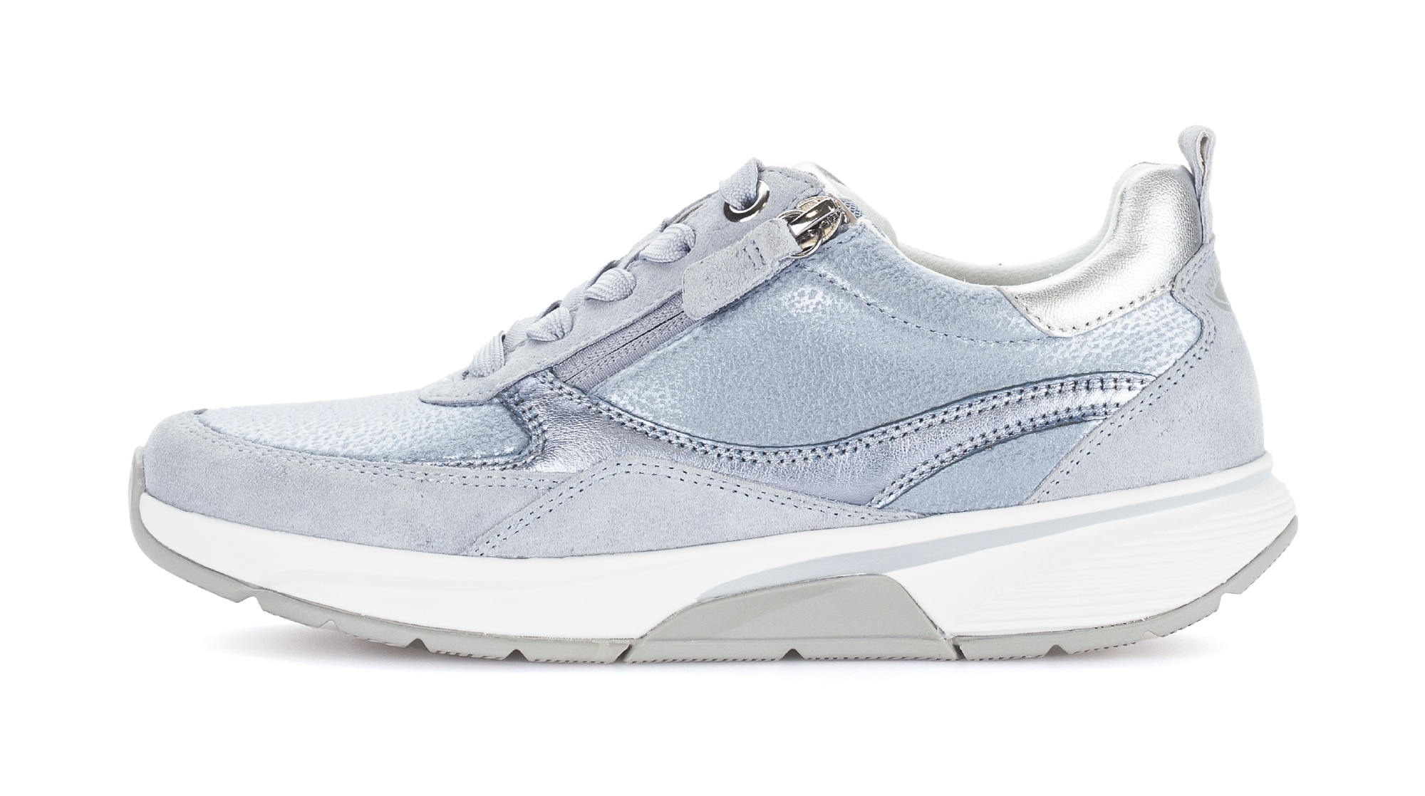 Gabor Rollingsoft Plateausneaker  , Freizeitschuh, Halbschuh, Schnürschuh mit Kontrastbesatz, G-Weite