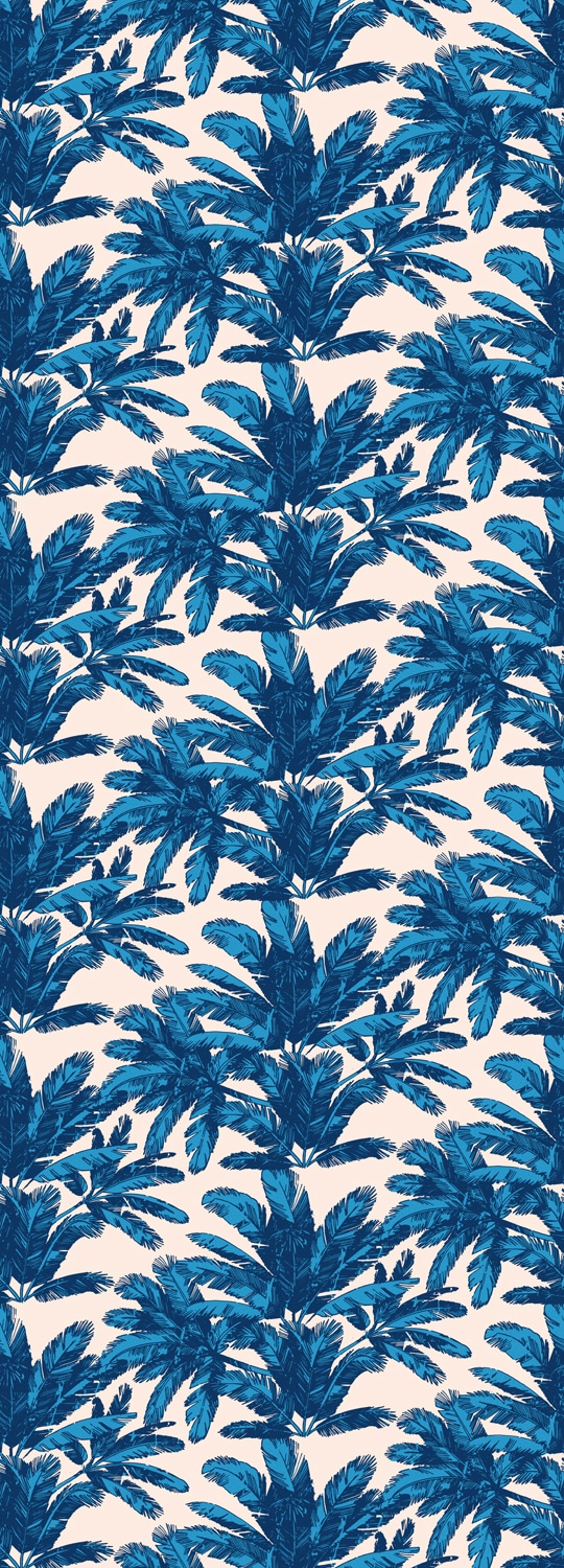 Vinyltapete QUEENCE "Corey", blau, B:0,9m L:2,5m