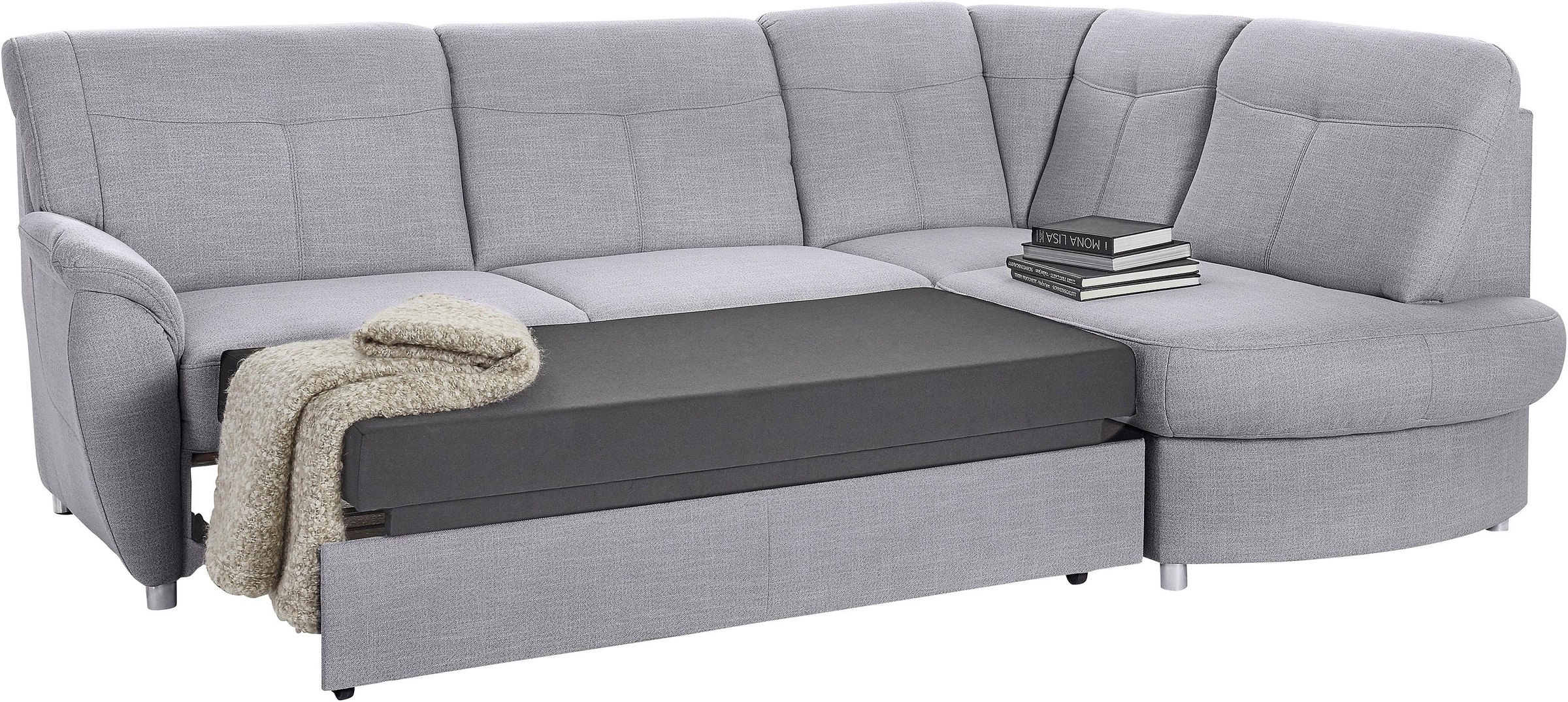 sit&more Ecksofa »Sonoma L-Form«, wahlweise mit Bettfunktion und Bettkasten