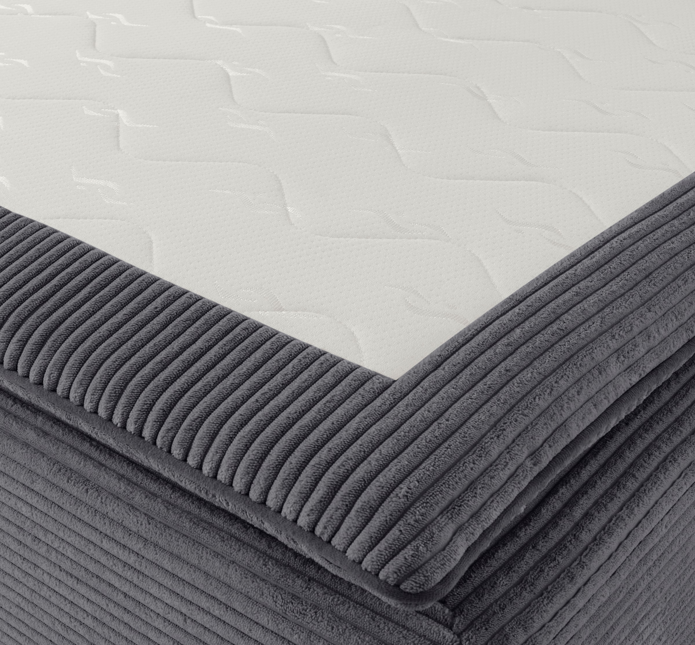 INOSIGN Ecksofa »Boxspringbett Night & Day L-Form mit Dauer-Schlaffunktion mit Armlehne«, mit Boxspring-Bettfunktion 180x200 cm und Bettkasten, Dauerschläfer!