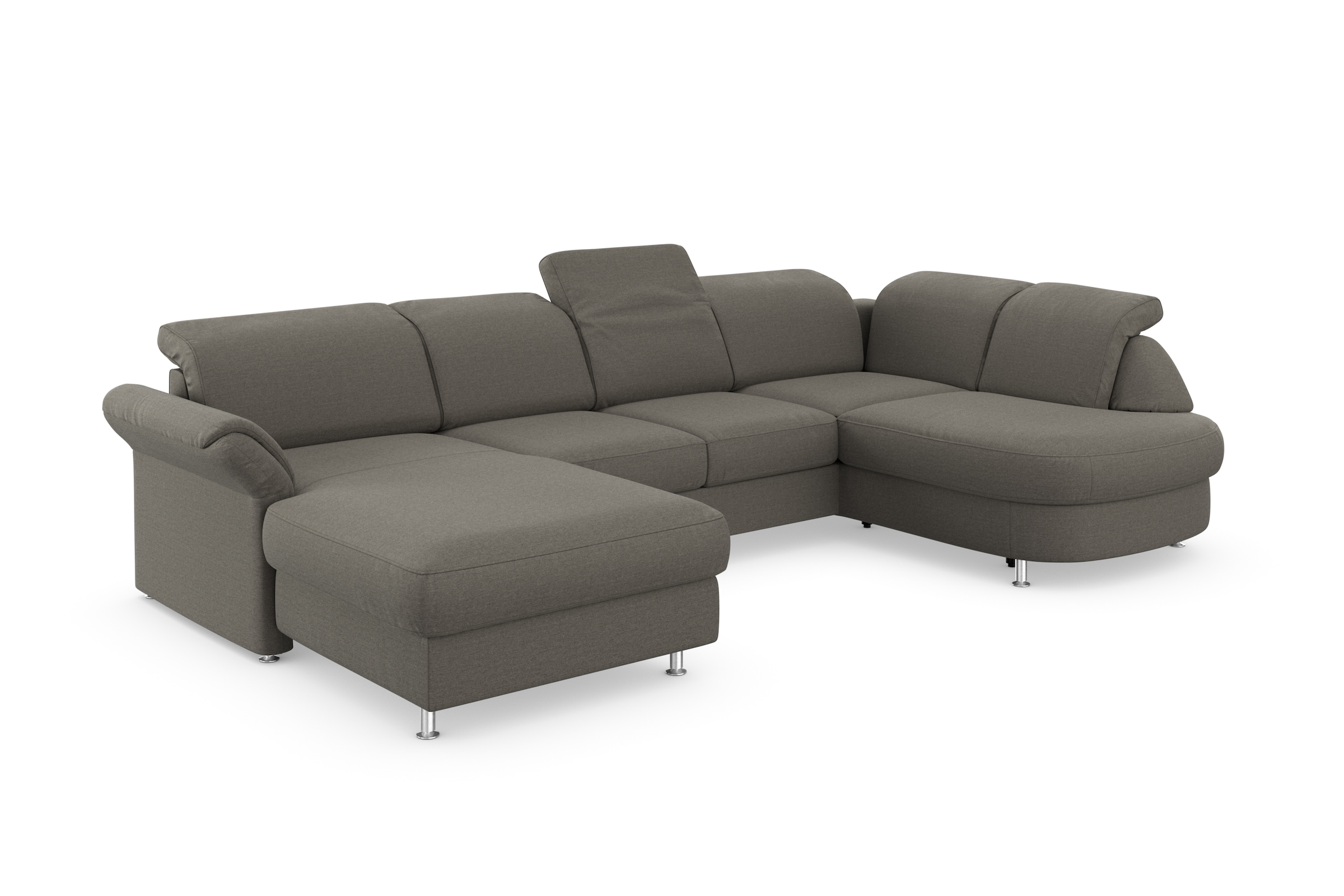 sit&more Wohnlandschaft »Apulia U-Form«, wahlweise Bettfunktion, Bettkasten und Kopf- und Armteilverstellung