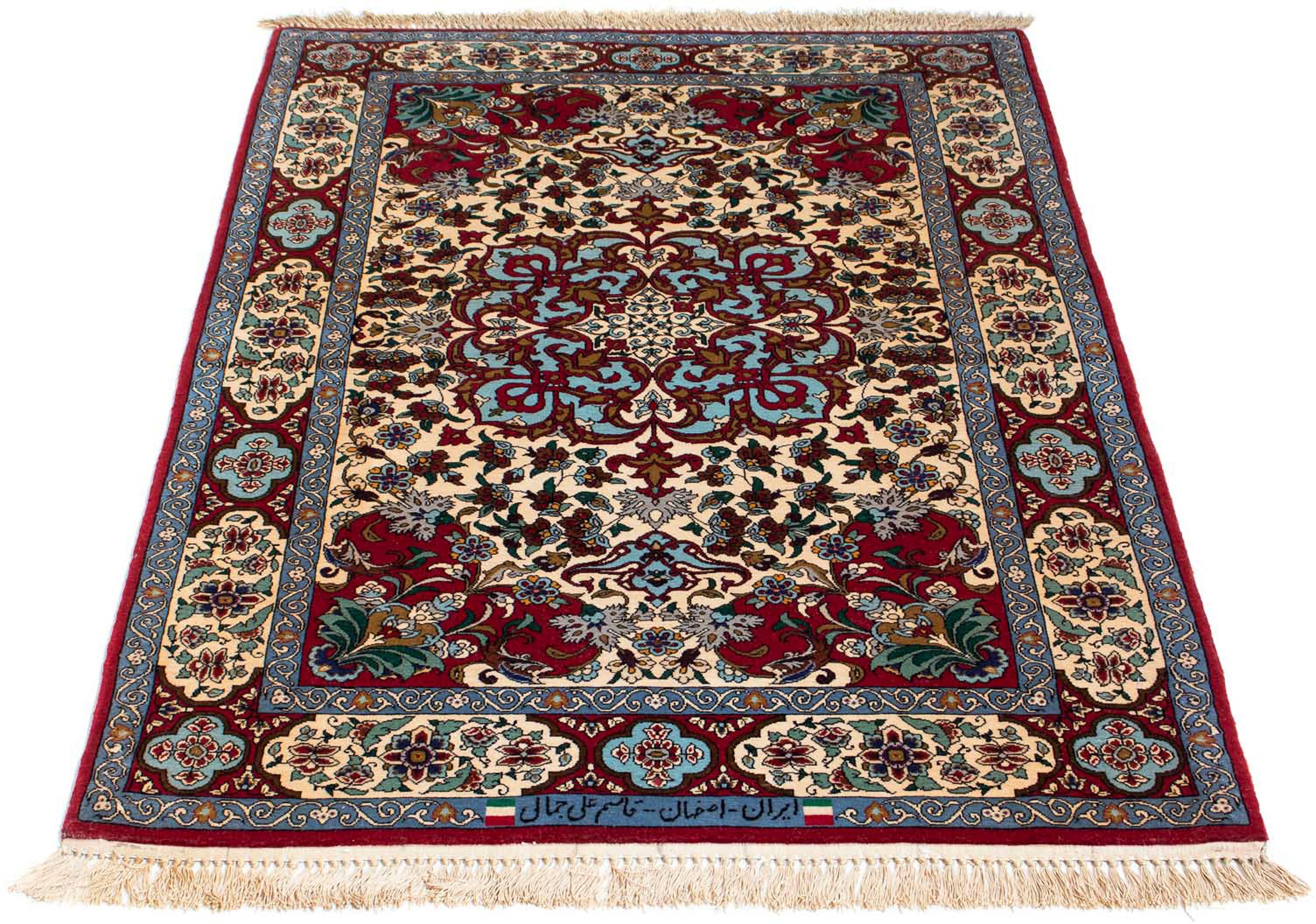 morgenland Orientteppich »Perser - Isfahan - Premium - 137 x 90 cm - dunkel günstig online kaufen