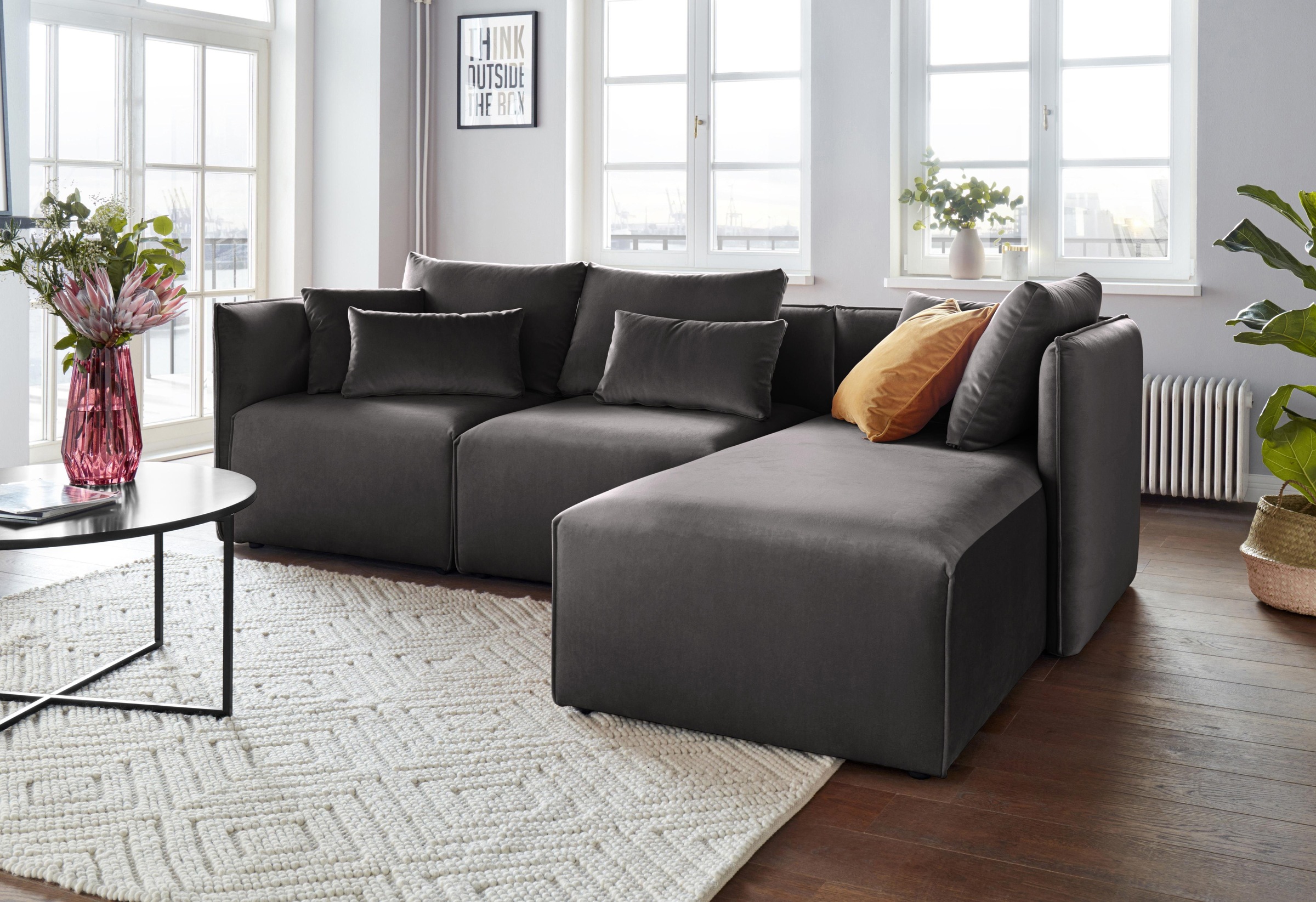 andas Ecksofa »Nöre«, (3 Teile), zusammengesetzt aus Modulen, in vielen Bez günstig online kaufen