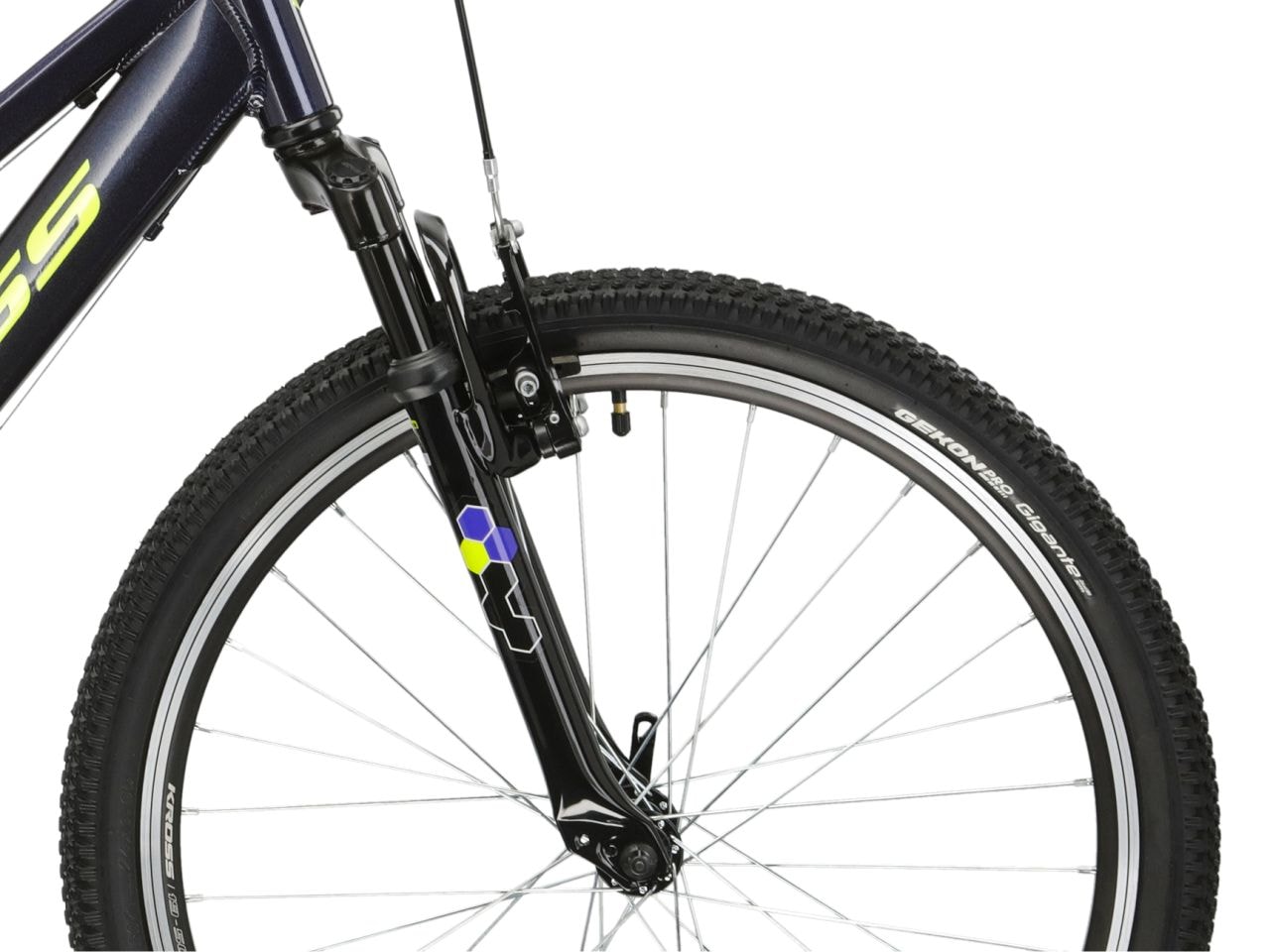 Kross Kinderfahrrad »KROSS Kinderad 24" Hexagon JR 1.0 Blau 8 Gänge« 8 Gang Shimano TOURNEY TX800 Schaltwerk Kettenschaltung