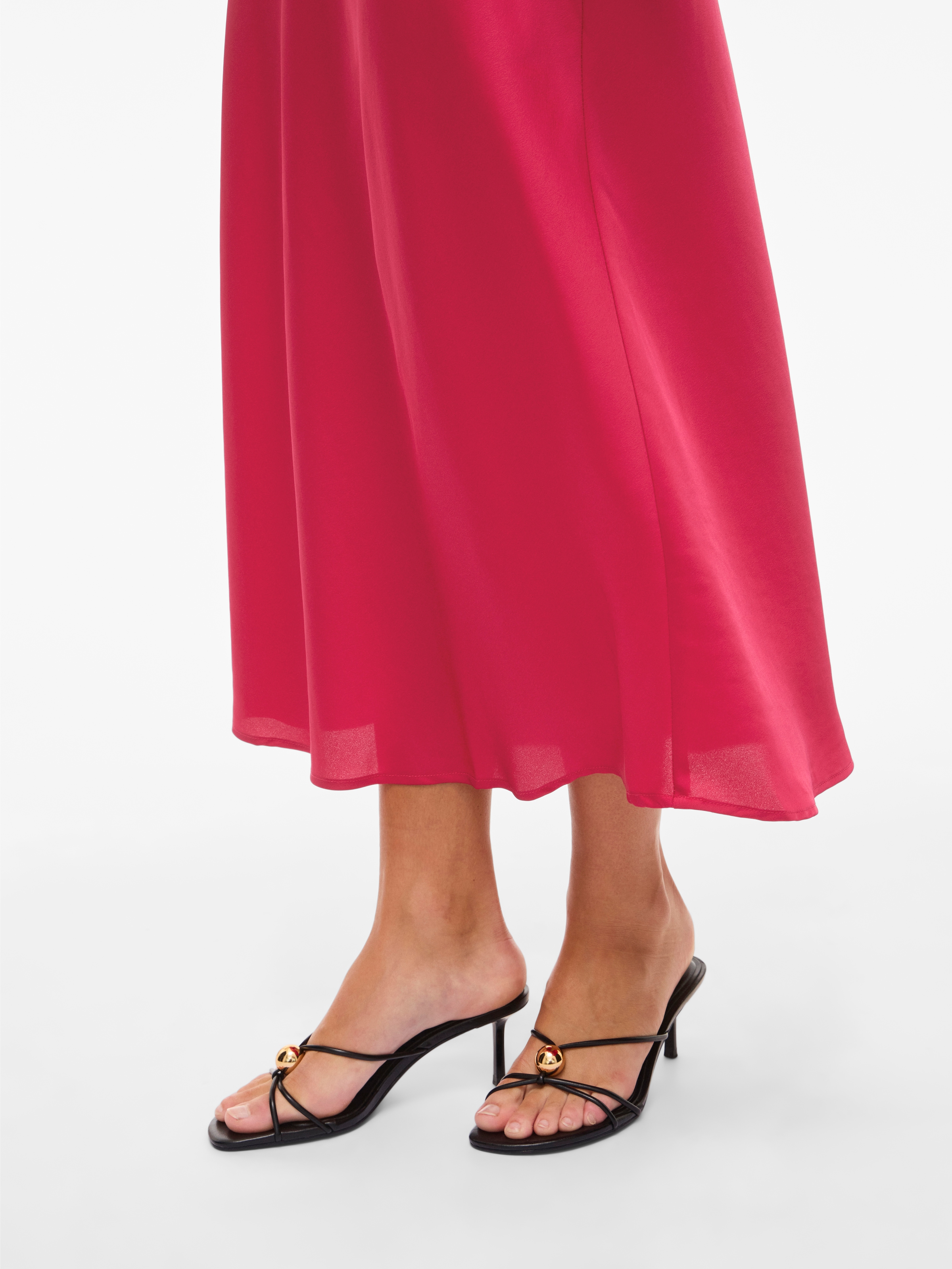 Vila Maxirock »VIELLETTE HW LONG SKIRT - NOOS« Kunstfaser