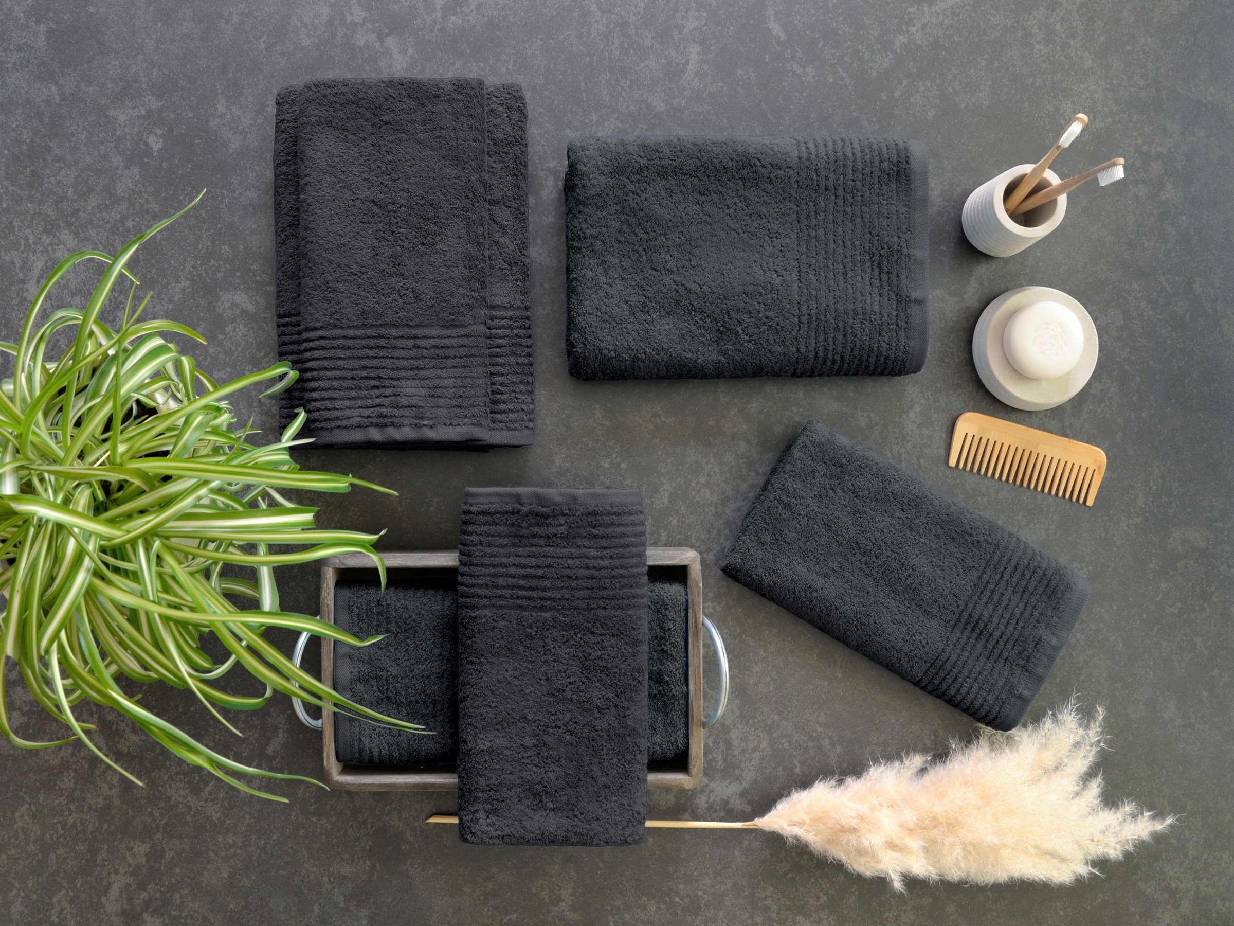 Dyckhoff Handtuch Set »Brillant« Set 6 Stk. Walkfrottee mit Streifenbordüre günstig online kaufen