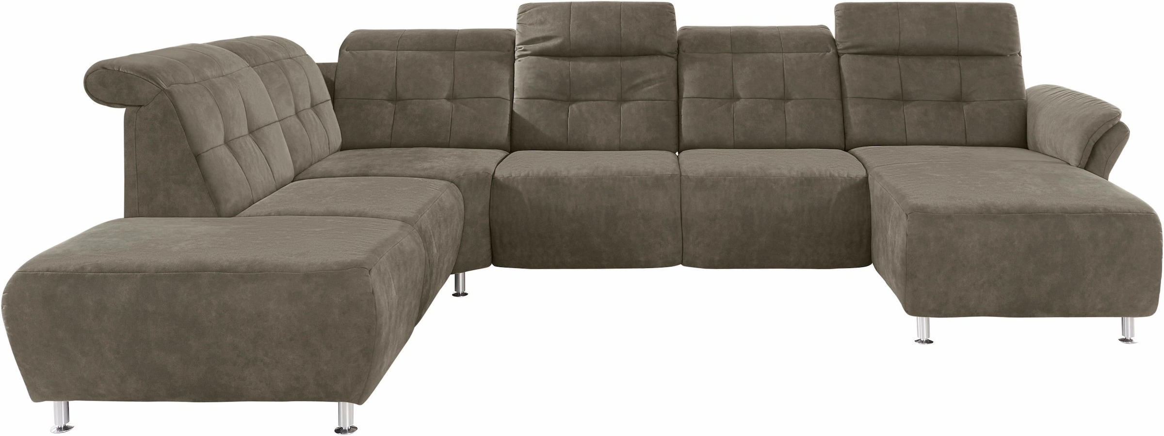 Home affaire Wohnlandschaft »Manhattan U-Form« 2 Sitze mit elektrischer Rel günstig online kaufen