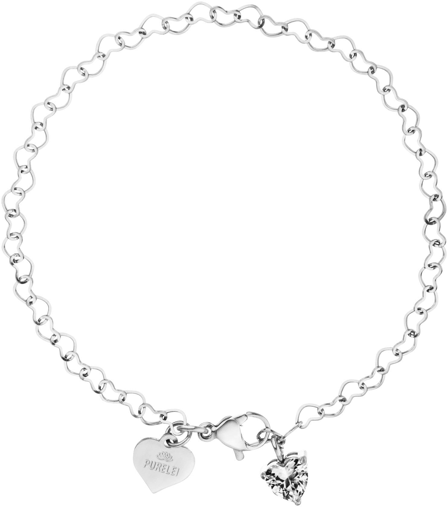 Purelei Armband »Schmuck Geschenk Endless Love Herz, 23031-Bracelet-Endless-Love«, mit Zirkonia (synth.)