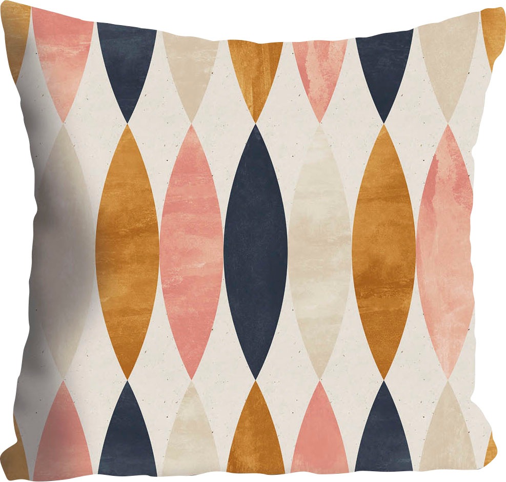 queence Dekokissen »Ian«, Kissenhülle,Bunte Ellipsen,Formen,Geometrisch,Abs günstig online kaufen