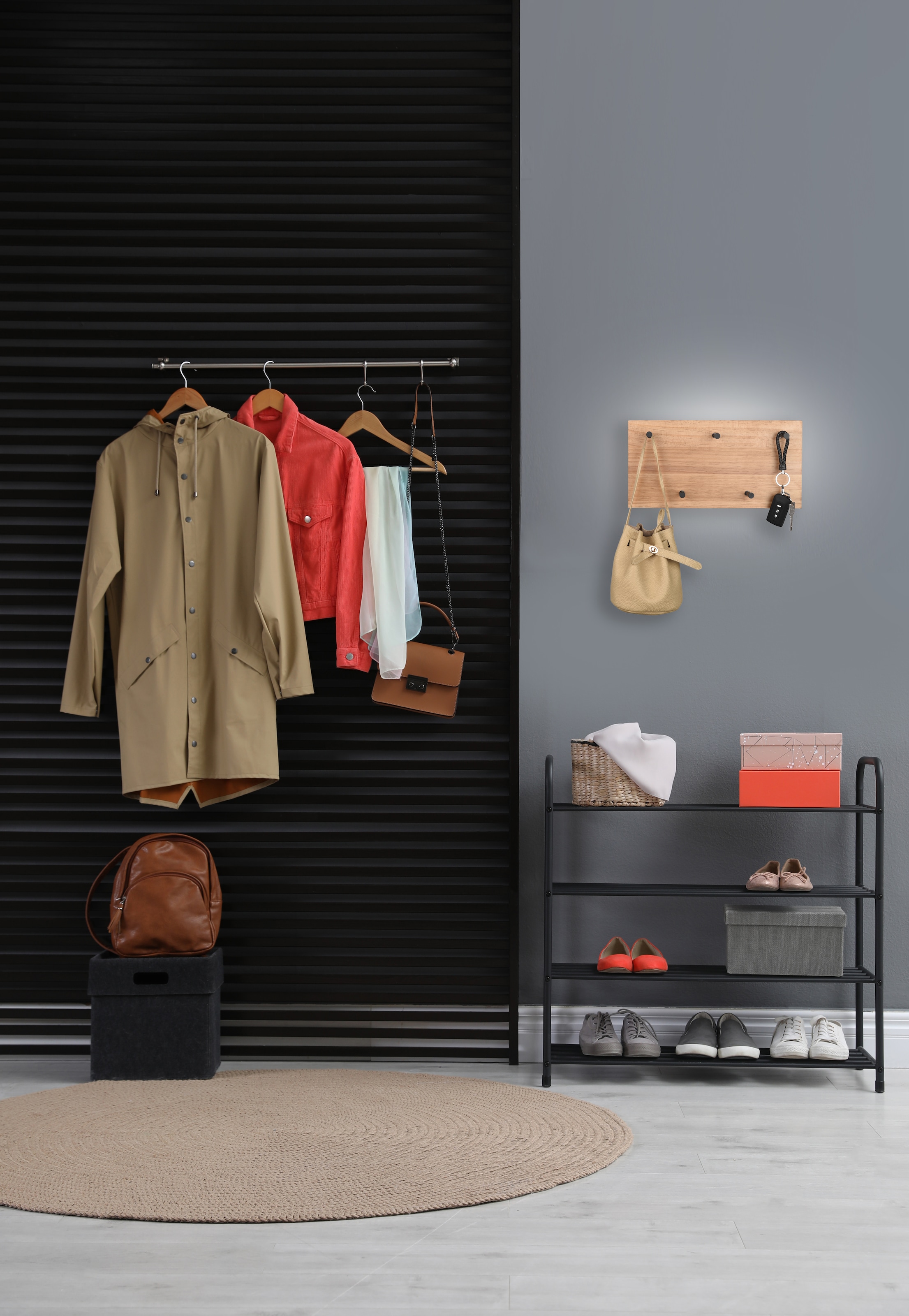 MIRRORS AND MORE Wandgarderobe »Samantha«, (1 St.)