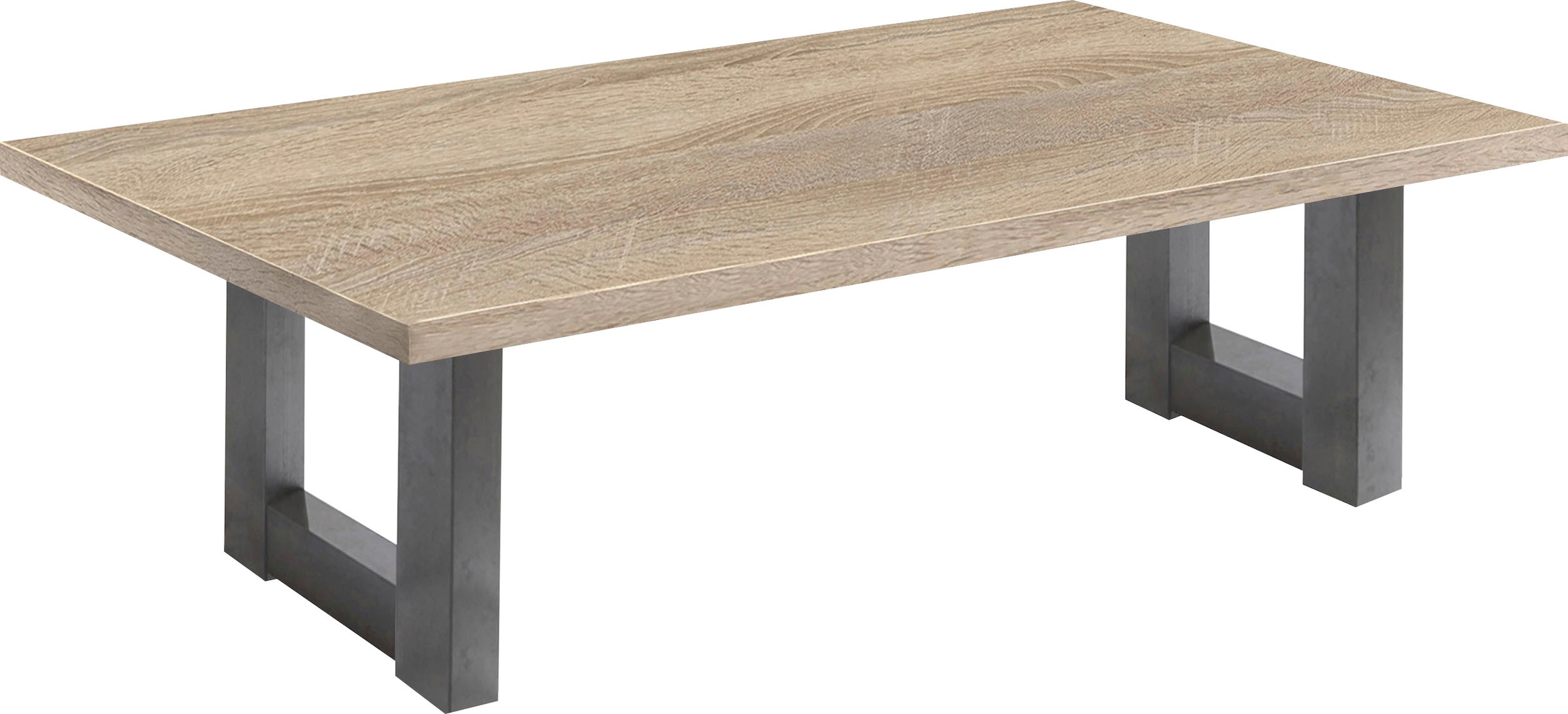 MÄUSBACHER Couchtisch »TOPSELLER!« Beistelltisch, OTTOs Choice, Tisch, U-Gestell graphit/eiche sägerau + graphit + eiche sägerau