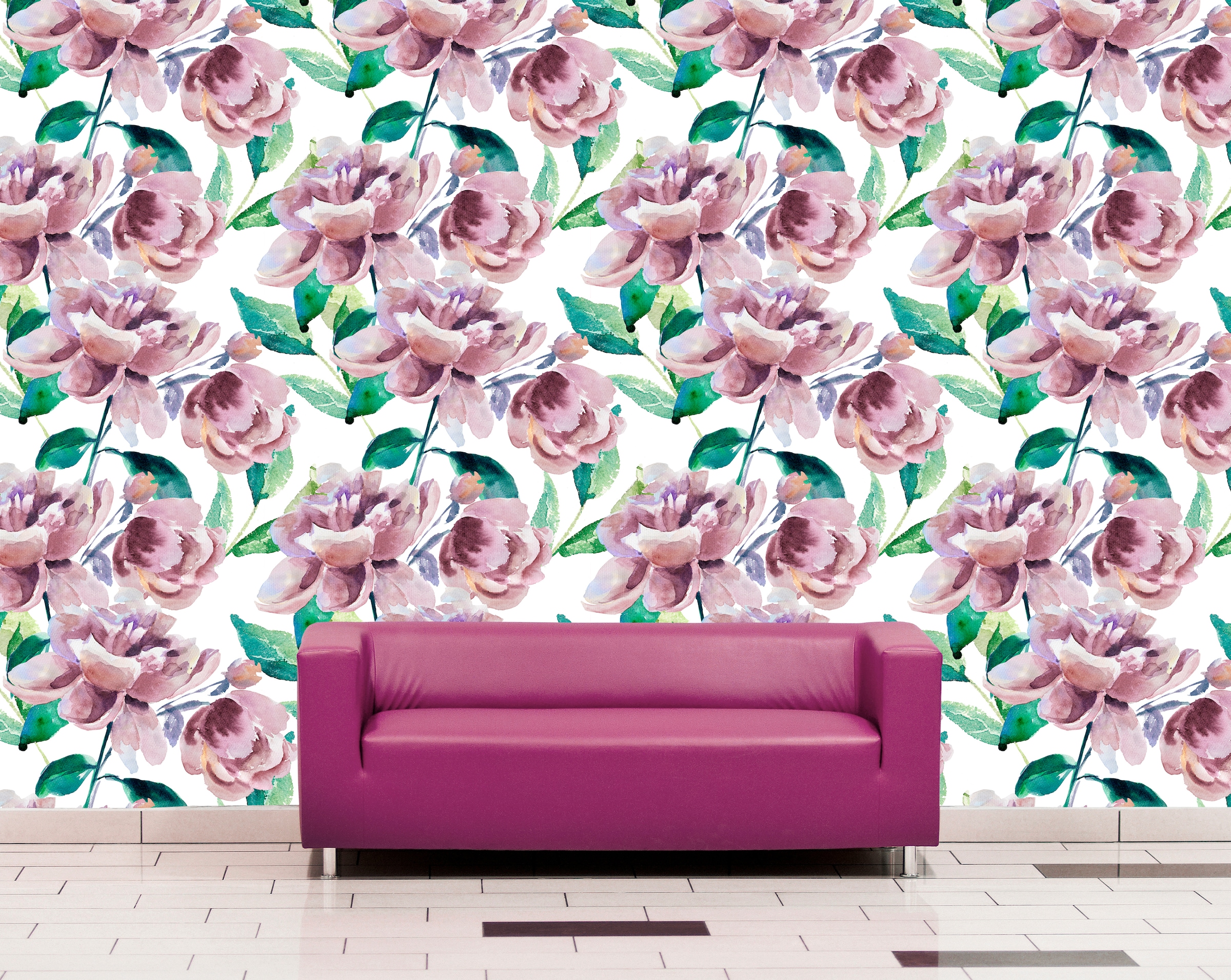 queence Vinyltapete »Oldl« Motiv | bedruckt | botanisch | geblümt | gemustert | natürlich glatt 90x250cm, selbstklebend, kinderleichte Anbringung, , Sticker