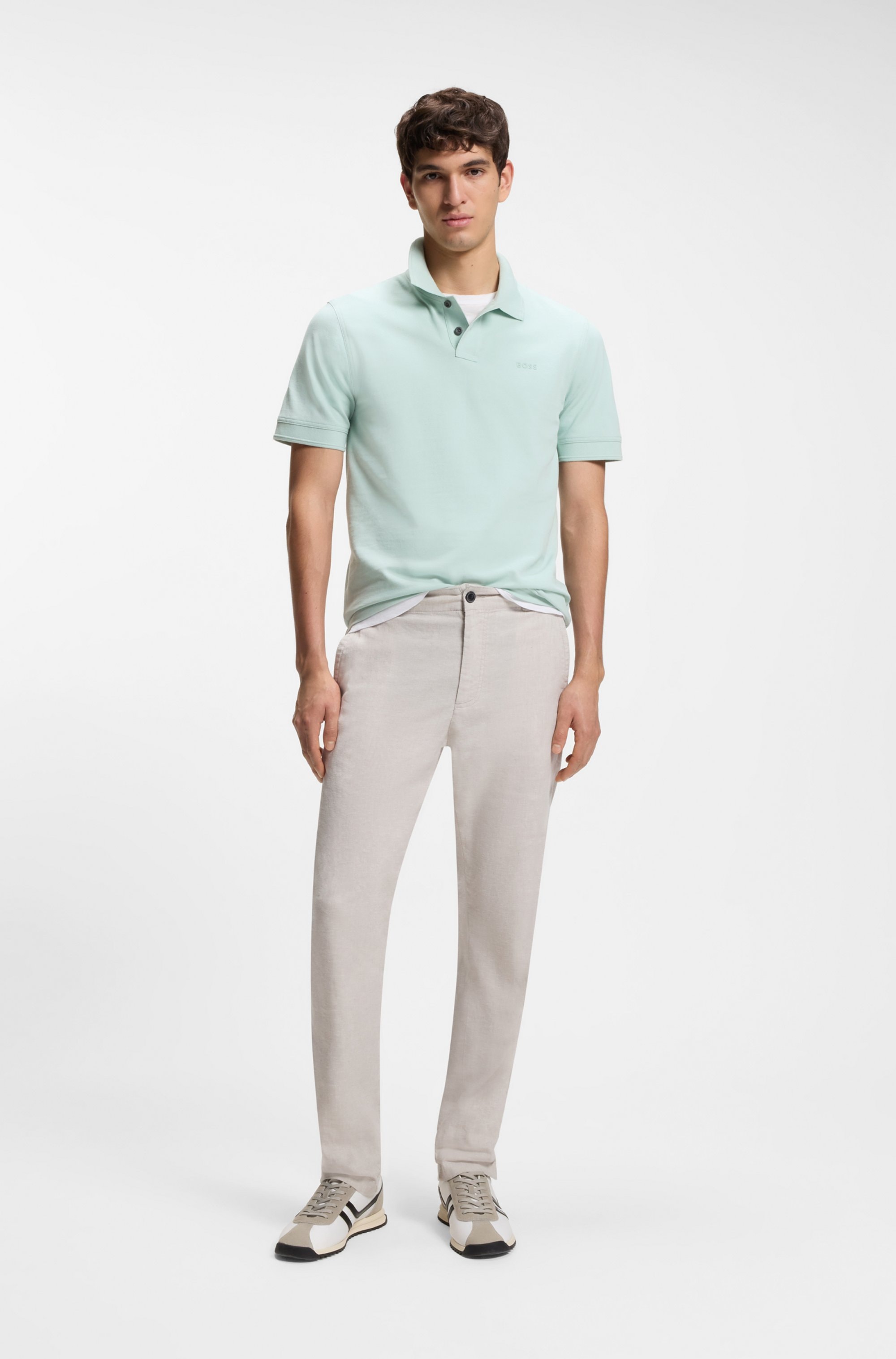 BOSS ORANGE Poloshirt »Prime Regular Fit« Cotton Pique Polo aus 100% Baumwolle