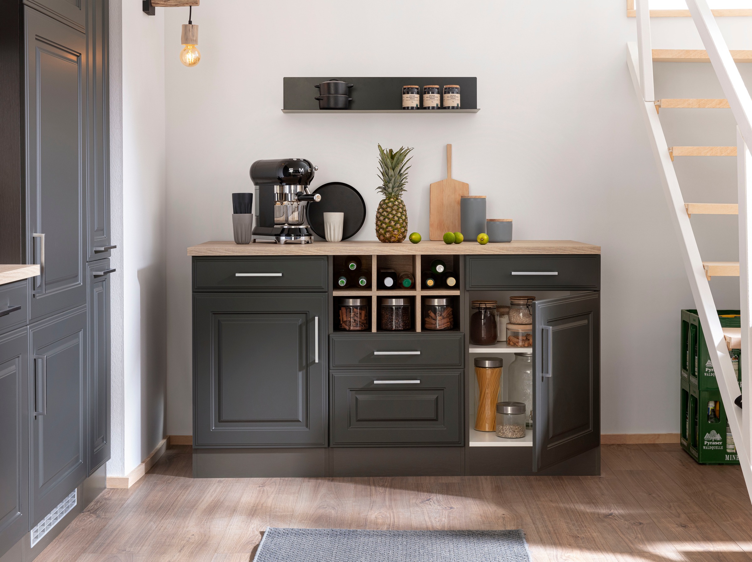 KOCHSTATION Unterschrank »KS-Stockholm« 150 cm breit, hochwertige MDF-Front günstig online kaufen